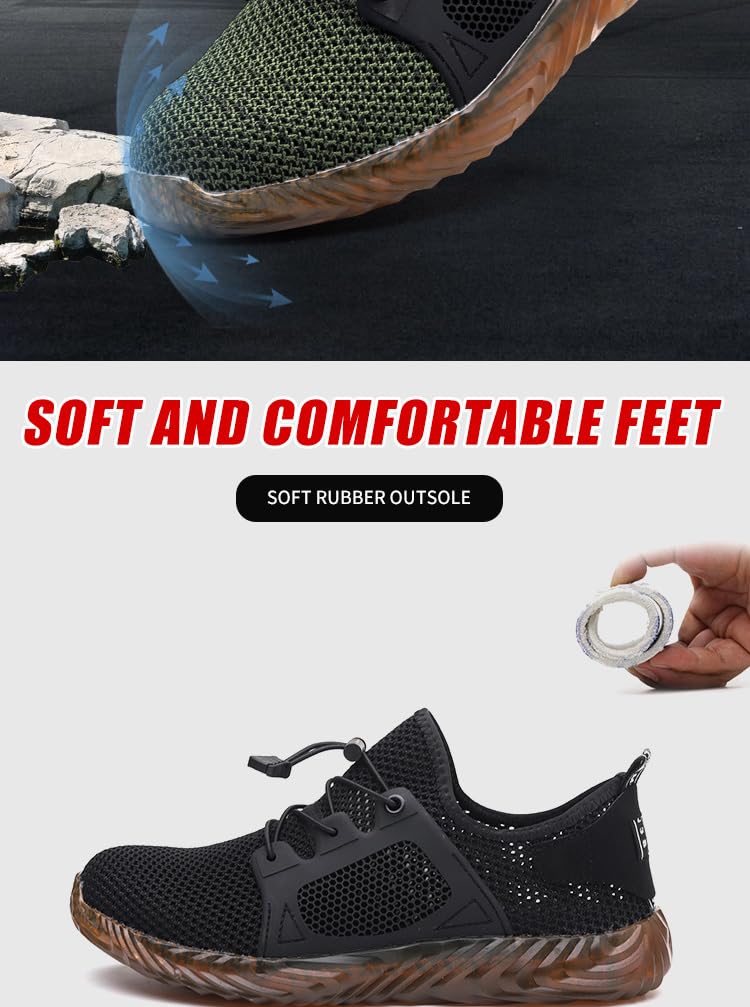 Ryder Indestructible Shoes - Ultra Durable & Comfortable Men's/Women's Sneakers for Outdoor, Work & Everyday Wear