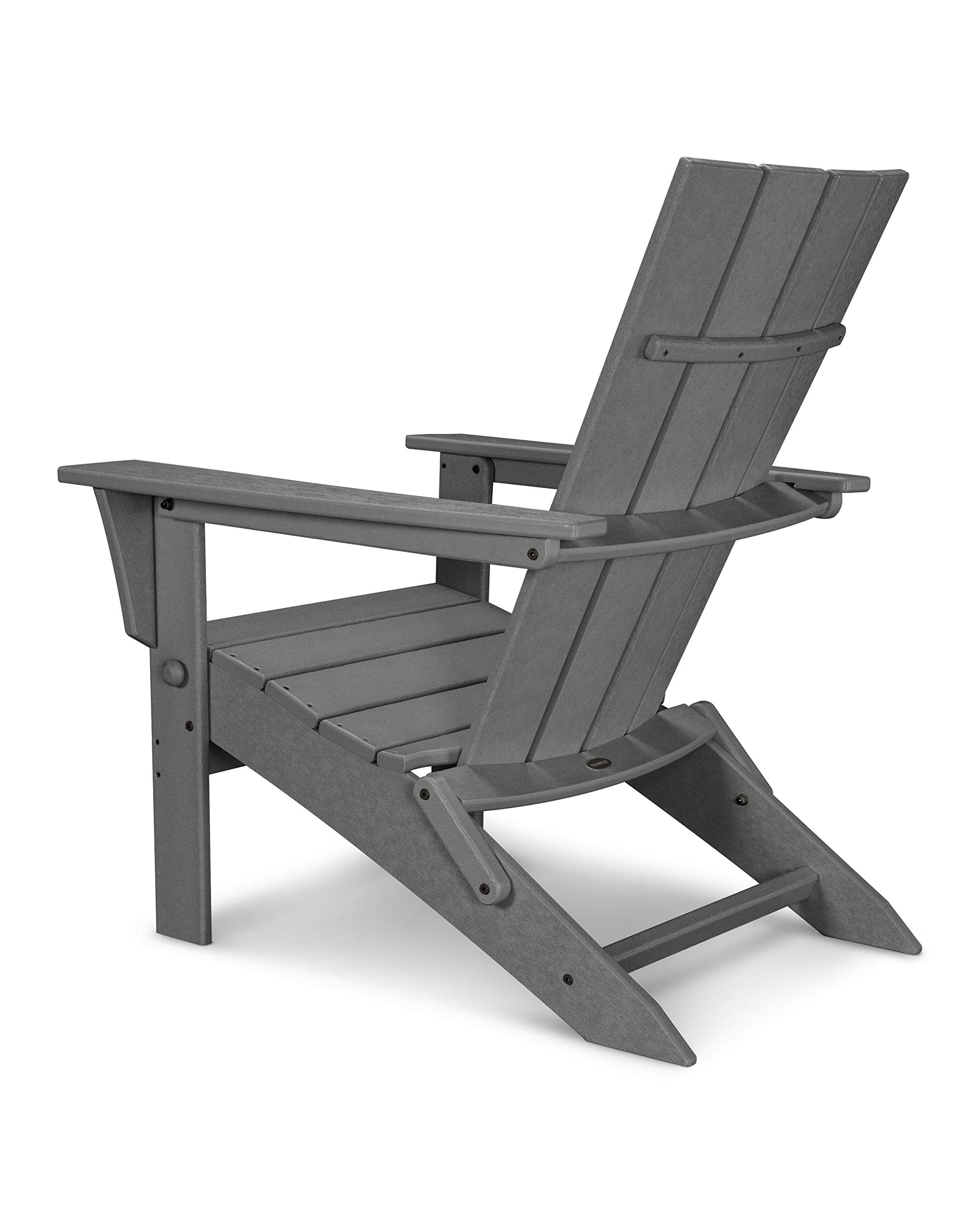 POLYWOOD Quattro 3-Piece Adirondack Chair Set with Side Table - Outdoor Patio Furniture for Garden, Poolside & Backyard Relaxation