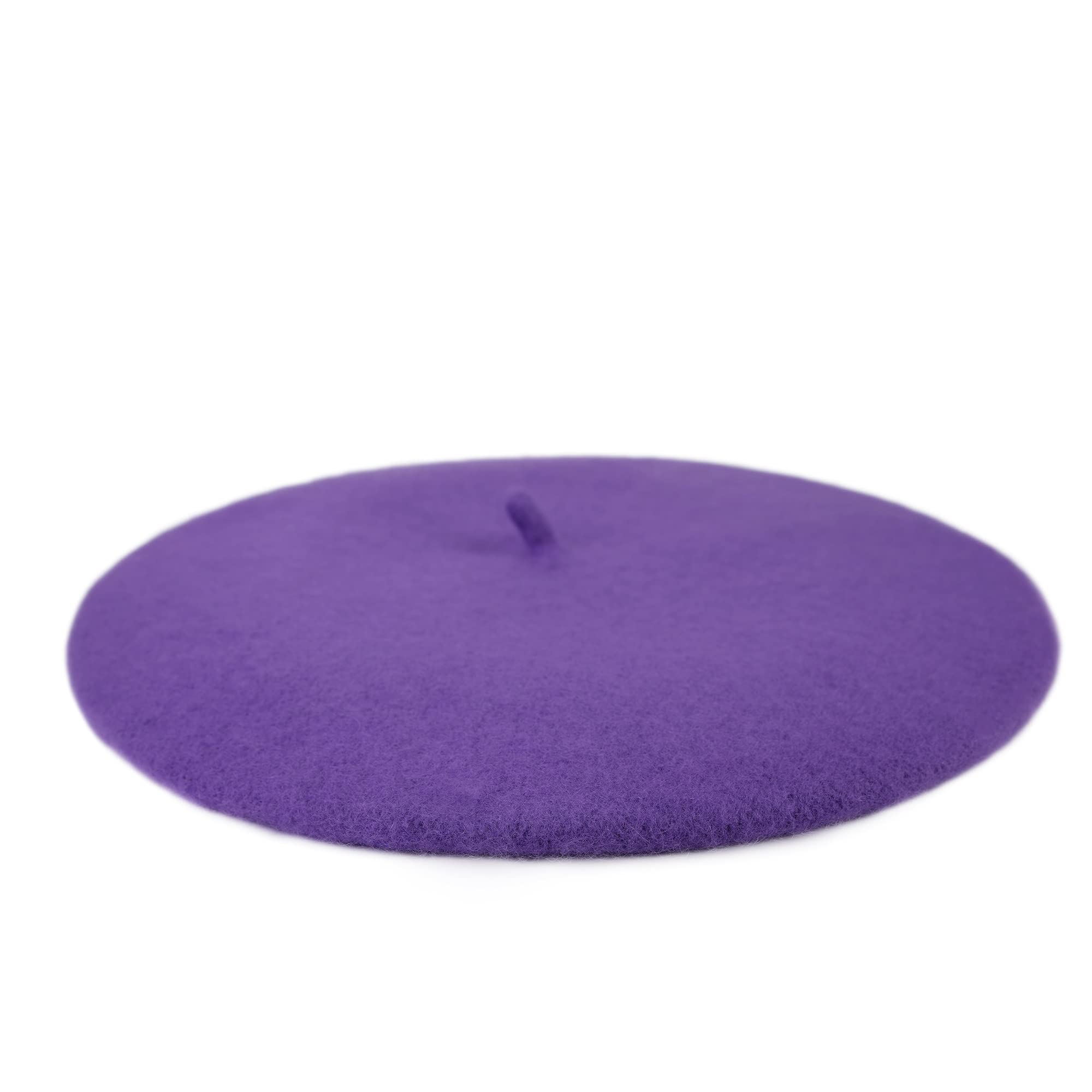 Wheebo Kids Wool French Beret Hat - Solid Color Painter & Artist Hat for Girls & Boys - Perfect for School, Art Class & Fashion Outfits