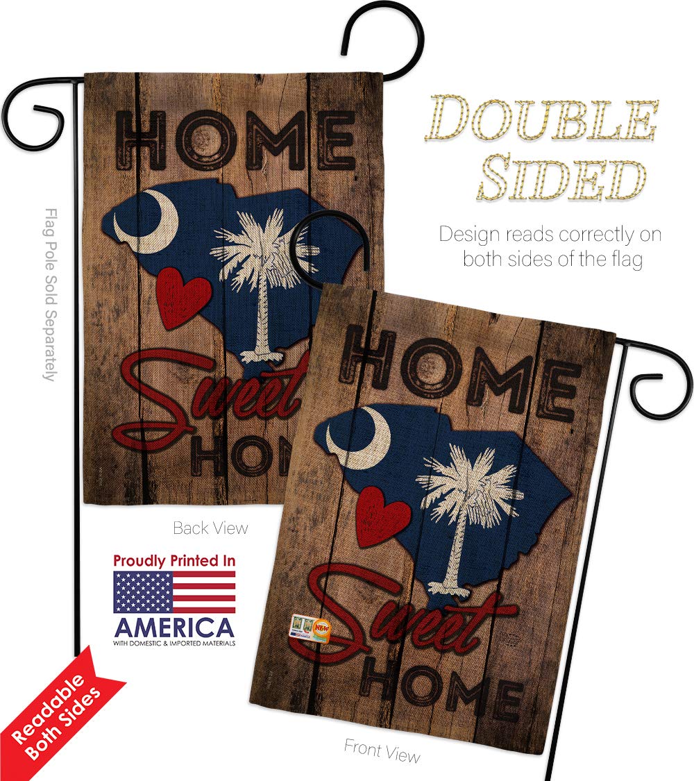 South Carolina Garden Flag Set - Double-Sided 13x18.5in - Perfect for Yard & Home Decor