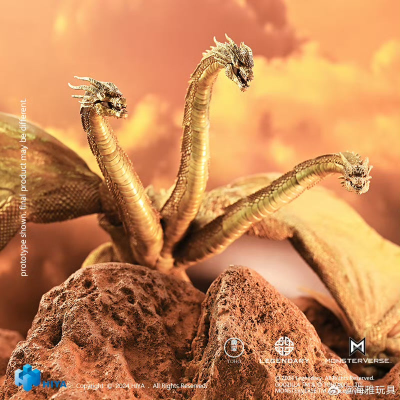 1/18 Scale HIYA 14-inch Godzilla vs King Ghidorah Action Figure - King of the Monsters Gravity Beam Version | Collectible Movie Toy for Display & Play | Perfect for Fans, Gift Giving & Home Decor