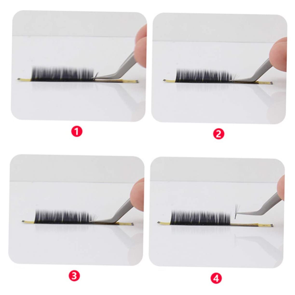 **Premium Stainless Steel False Eyelash Tweezers & Applicator – Precision Makeup Tool for Women – Perfect for Lash Extensions, DIY Makeup & Professional Salon Use**