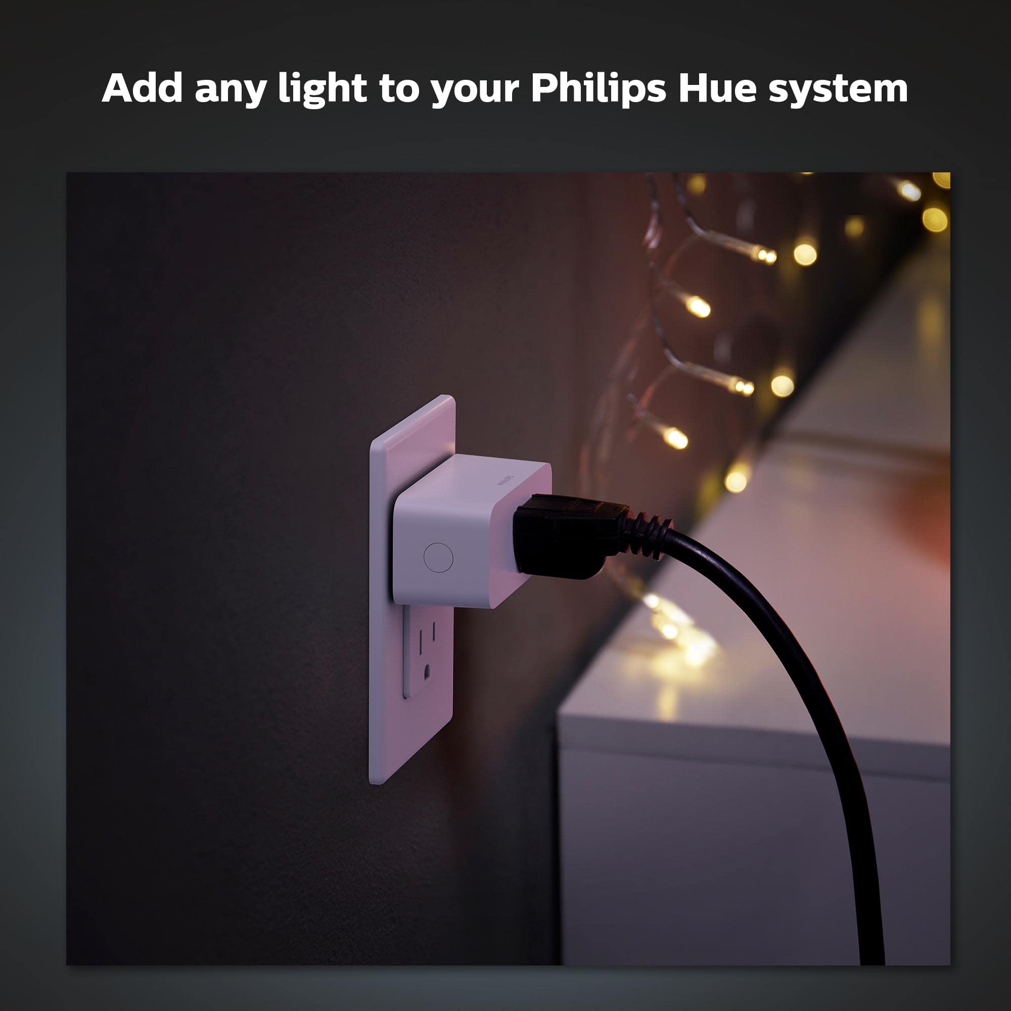 Philips Hue Smart Plug 2 Pack - White - Wireless Smart Home Light Control - Works with Alexa, Google Assistant & Apple HomeKit - Perfect for Bedroom, Living Room & Home Automation