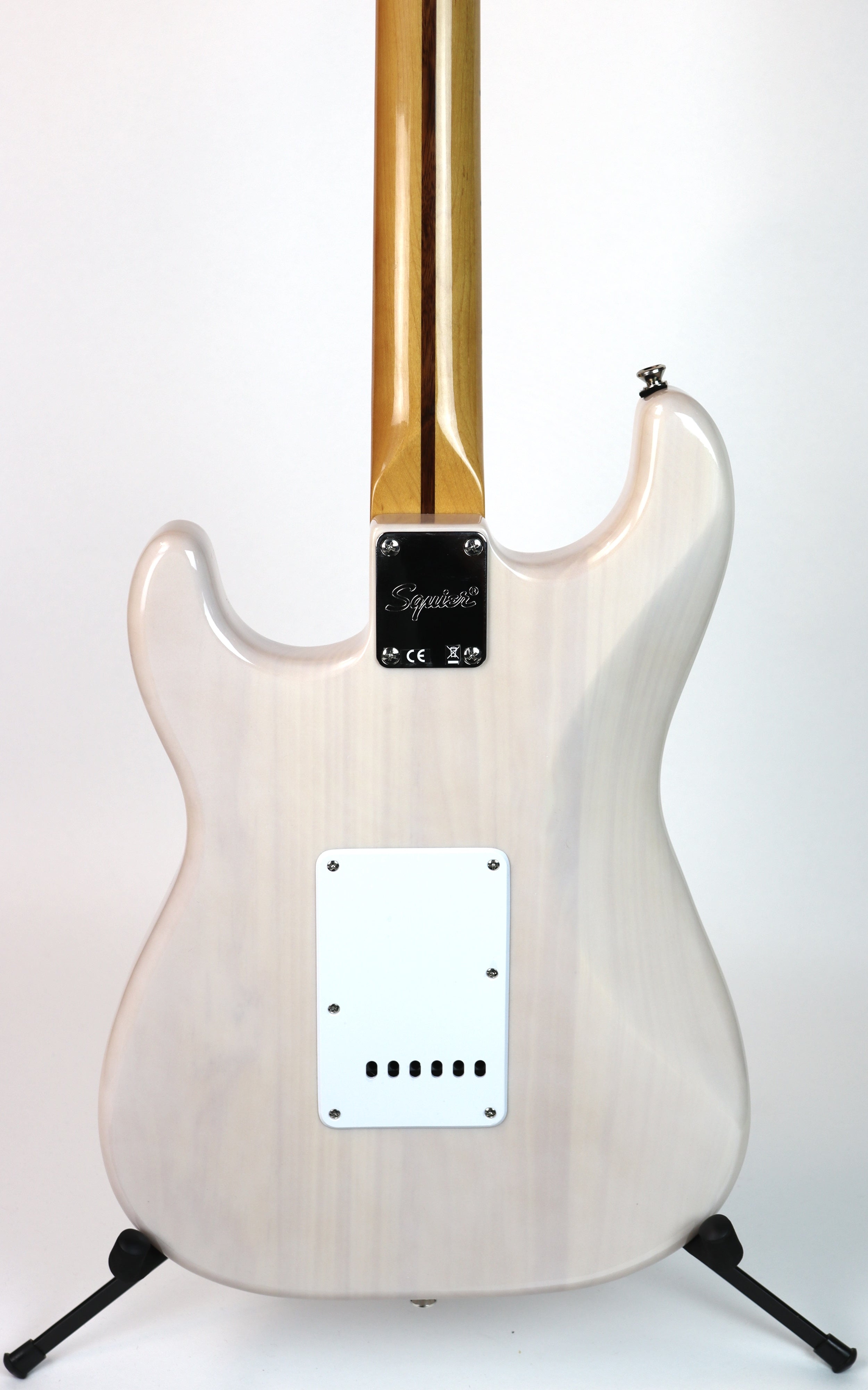 Squier Classic Vibe '50s Stratocaster Electric Guitar in White Blonde with Fender Classic Series Hardshell Tweed Case - Perfect for Beginners, Home Studio Recording & Live Performances