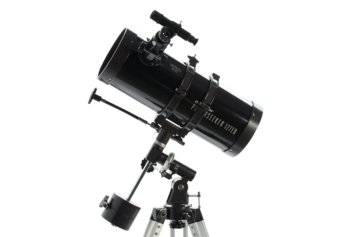 PowerSeeker 127EQ Telescope with Smartphone Adapter - Perfect for Stargazing, Astrophotography & Backyard Astronomy (Includes Phone Mount for Night Sky Photography)