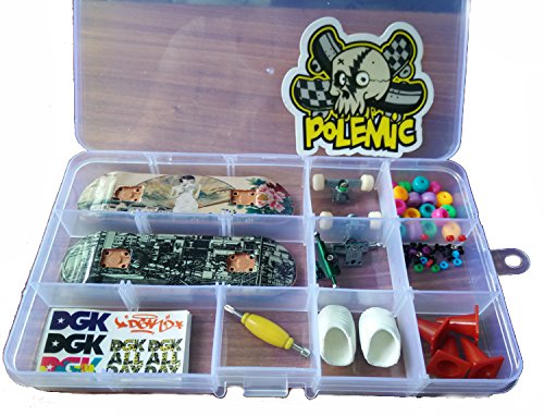 RemeeHi DIY Finger Skateboard Complete Kit with Nuts, Trucks & Tools - Portable Mini Skateboard for Office Desk Toys, Stress Relief & Fingerboard Tricks Practice