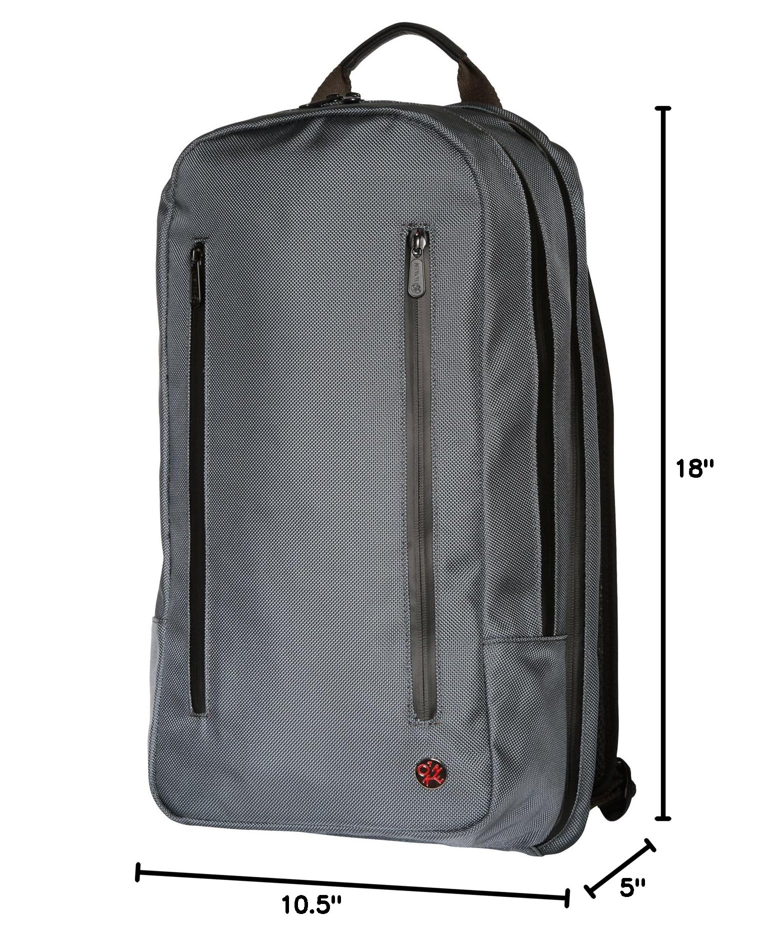 Bags Bay Ridge Backpack - Lightweight Durable Travel Backpack for Men & Women, Water-Resistant Gray Daypack for School, Work, Hiking & Commuting