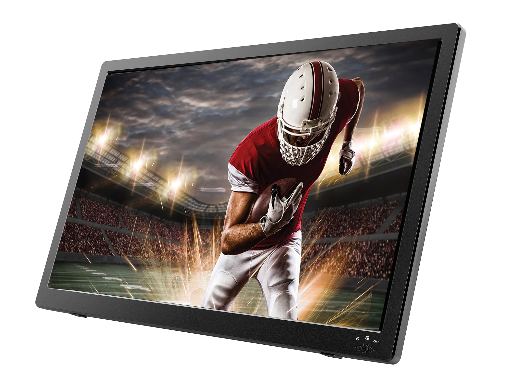 Naxa Electronics NT-1600 16-inch Portable Digital TV with Built-in ATSC Tuner - HD Over-The-Air TV, USB Multimedia Player, Rechargeable Battery, AC/DC Power - Perfect for Road Trips, Camping & Emergency Use
