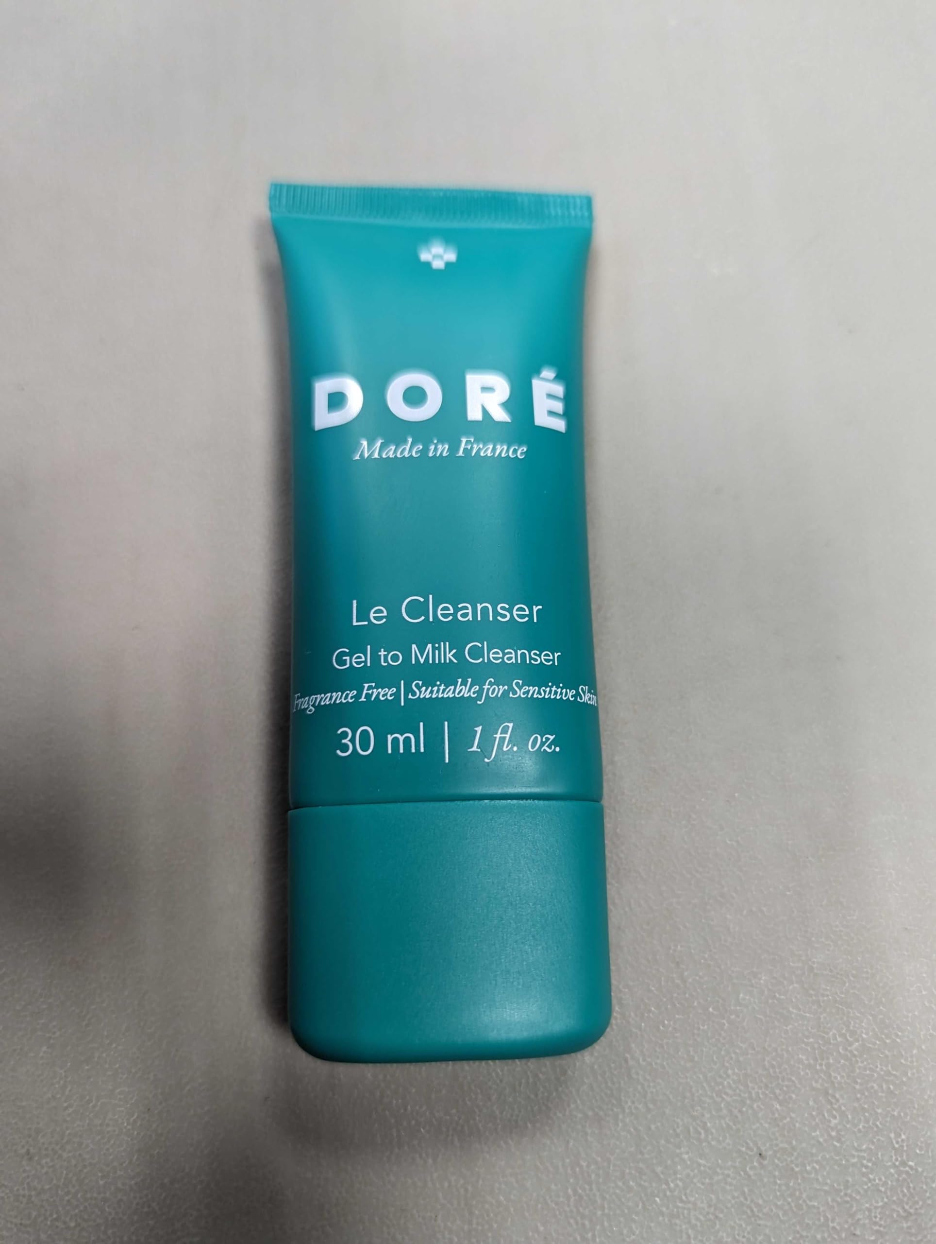 **Doré Le Cleanser Gel To Milk Daily Face Cleanser – Fragrance-Free, Gentle for Sensitive Skin (Mini, 1 fl oz / 30 ml) – Perfect for Travel & On-the-Go Skincare**