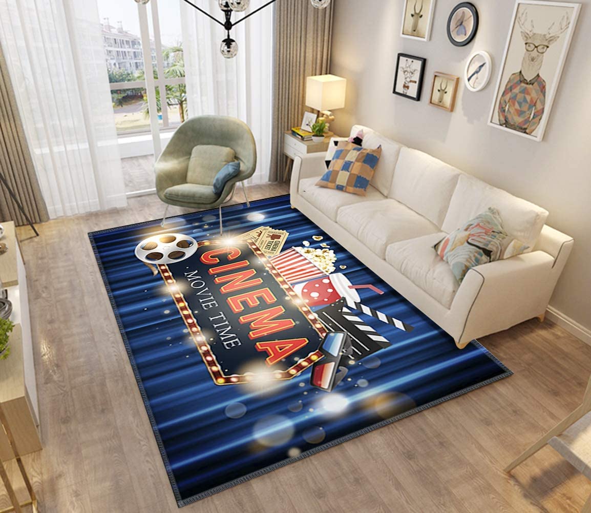 Non-Slip Thickened Runner Rug Pad for Home Theater, Cinema, Living Room - Indoor/Outdoor Entryway Carpet with Anti-Skid Backing | Perfect for Movie Nights, Drama Performances & Cozy Home Decor
