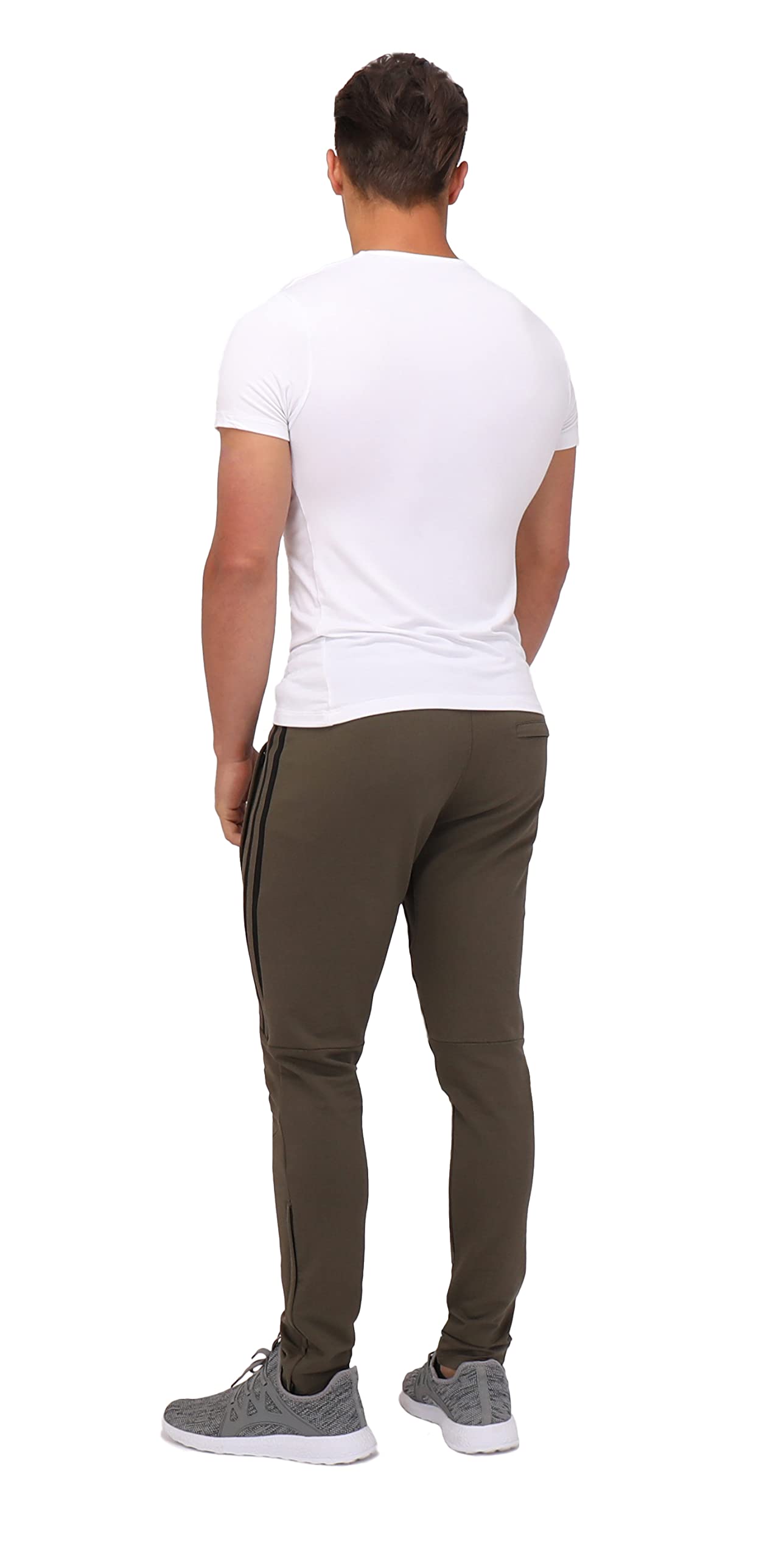 **Men's Tall Jogger Sweatpants - 33/36 Inseam Athletic Pants with Zipper Pockets - Comfortable & Stylish for Workout, Running & Casual Wear**
