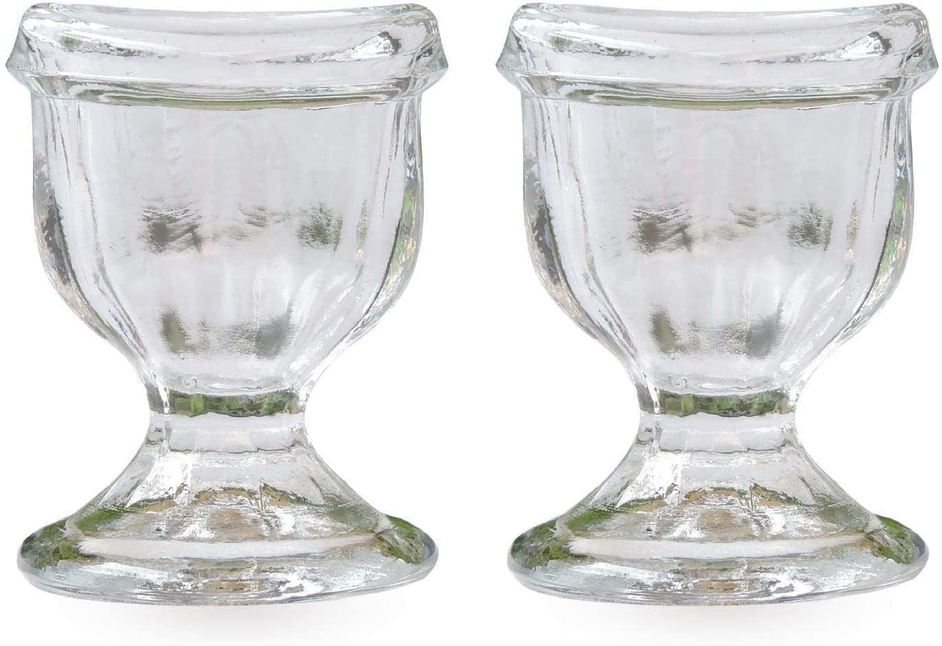 Soulvinee Glass Eye Wash Cup Set of 2 - Ceramic White Eye Cleaning Cup for Allergens, Makeup & Dust Removal | Snug Fit Eye-Shaped Design for Dry Eyes Relief | Perfect for Home, Office & Travel Eye Care Routine
