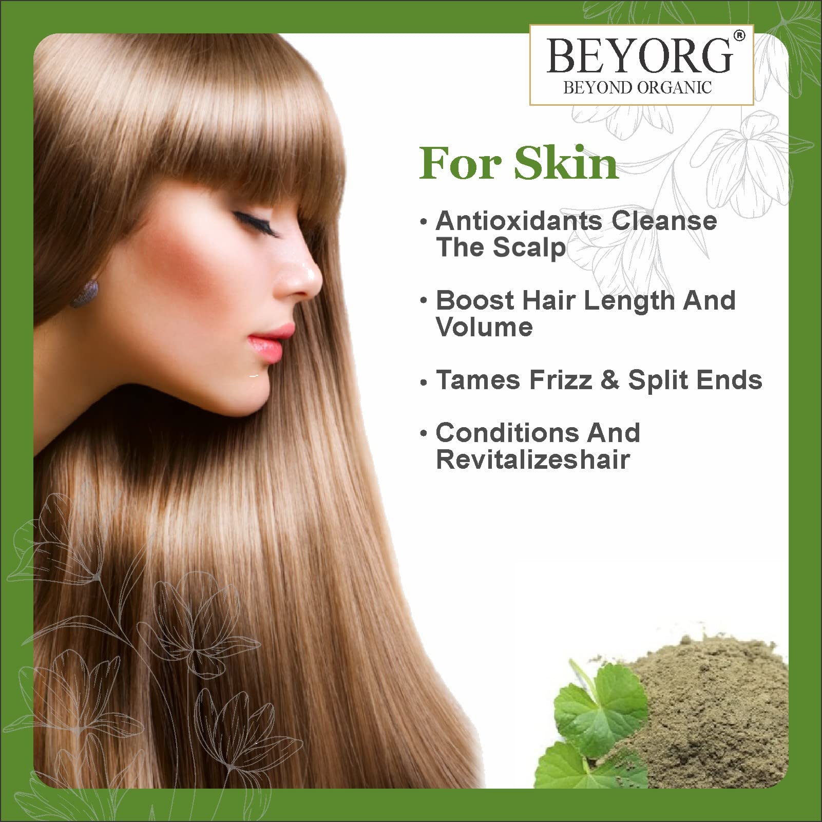 Organic Amla & Brahmi Powder - Ayurvedic Hair Strengthening Treatment for Thicker, Stronger Hair - Natural Hair Mask for Dry, Damaged Hair & Scalp Care - Promotes Hair Growth & Reduces Hair Fall - Perfect for DIY Hair Packs & Spa Treatments