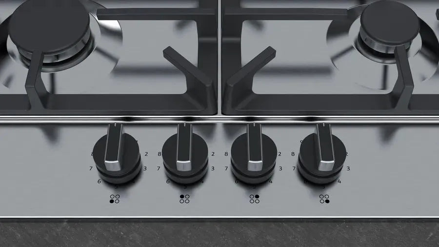 Neff N70 T26DS59N0A 60cm Gas Cooktop - 5 Burner, Stainless Steel, Built-in for Modern Kitchens | Perfect for Home Cooking, Baking & Entertaining