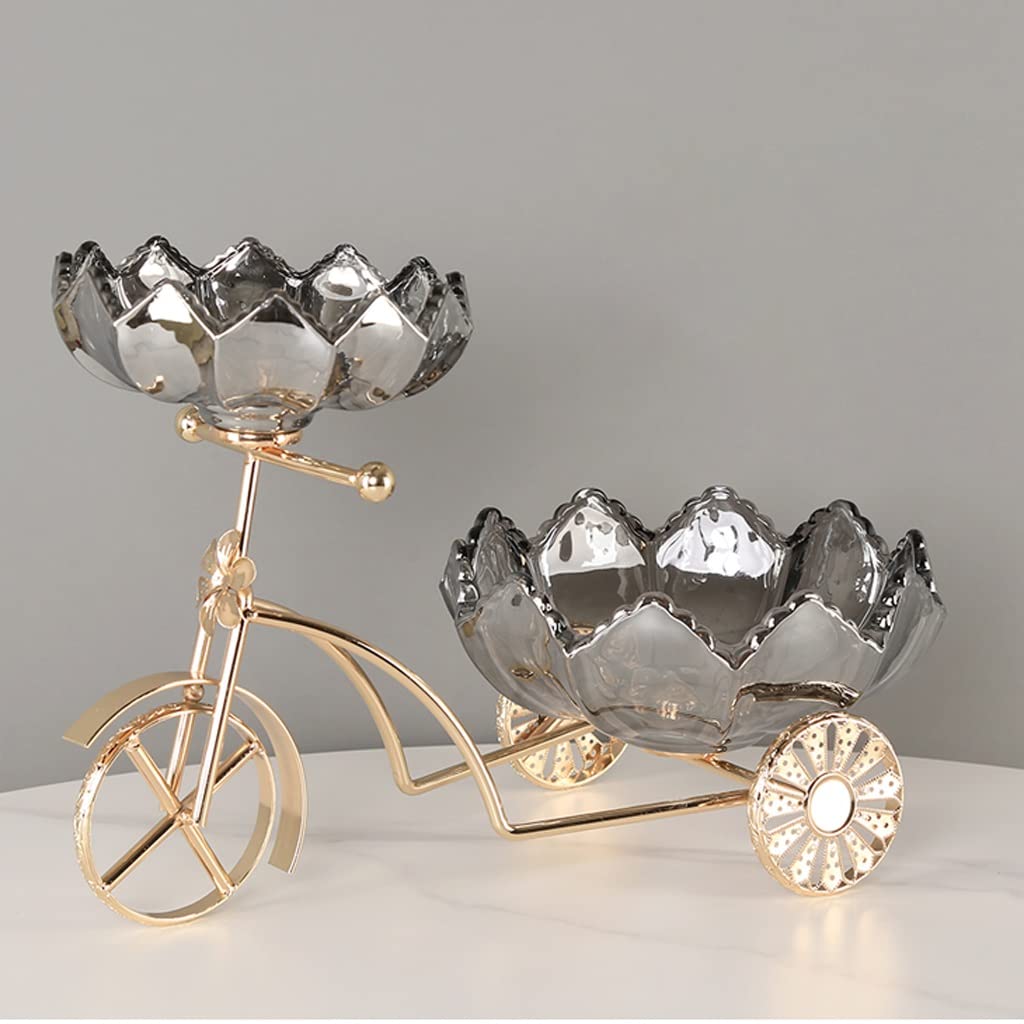 Iron Art Fruit Bowl - Decorative Kitchen Countertop Storage Basket for Fruits, Home Decor, Table Centerpiece | Perfect for Dining Room, Living Room, and Gift Giving