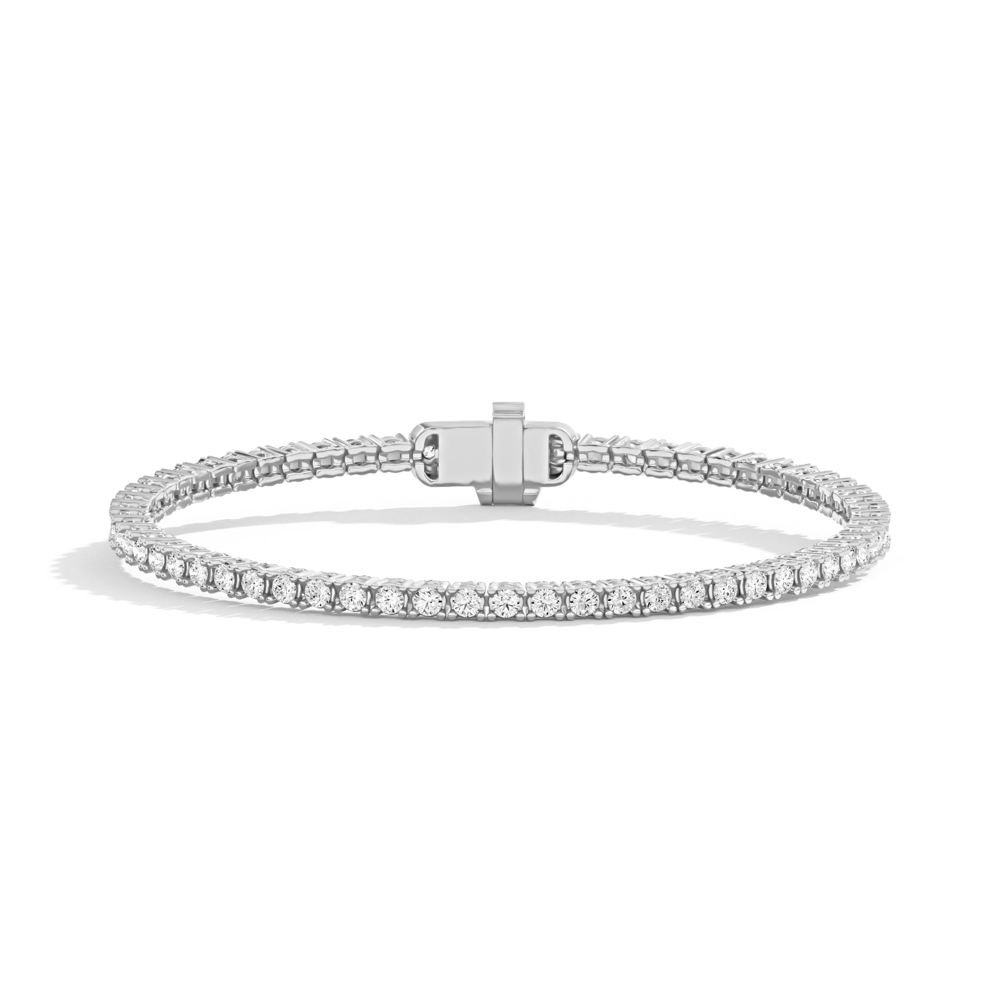 3 Carat Diamond Tennis Bracelet for Women - Elegant & Durable 14K Gold/White Gold/Silver - Perfect for Weddings, Anniversaries & Special Occasions