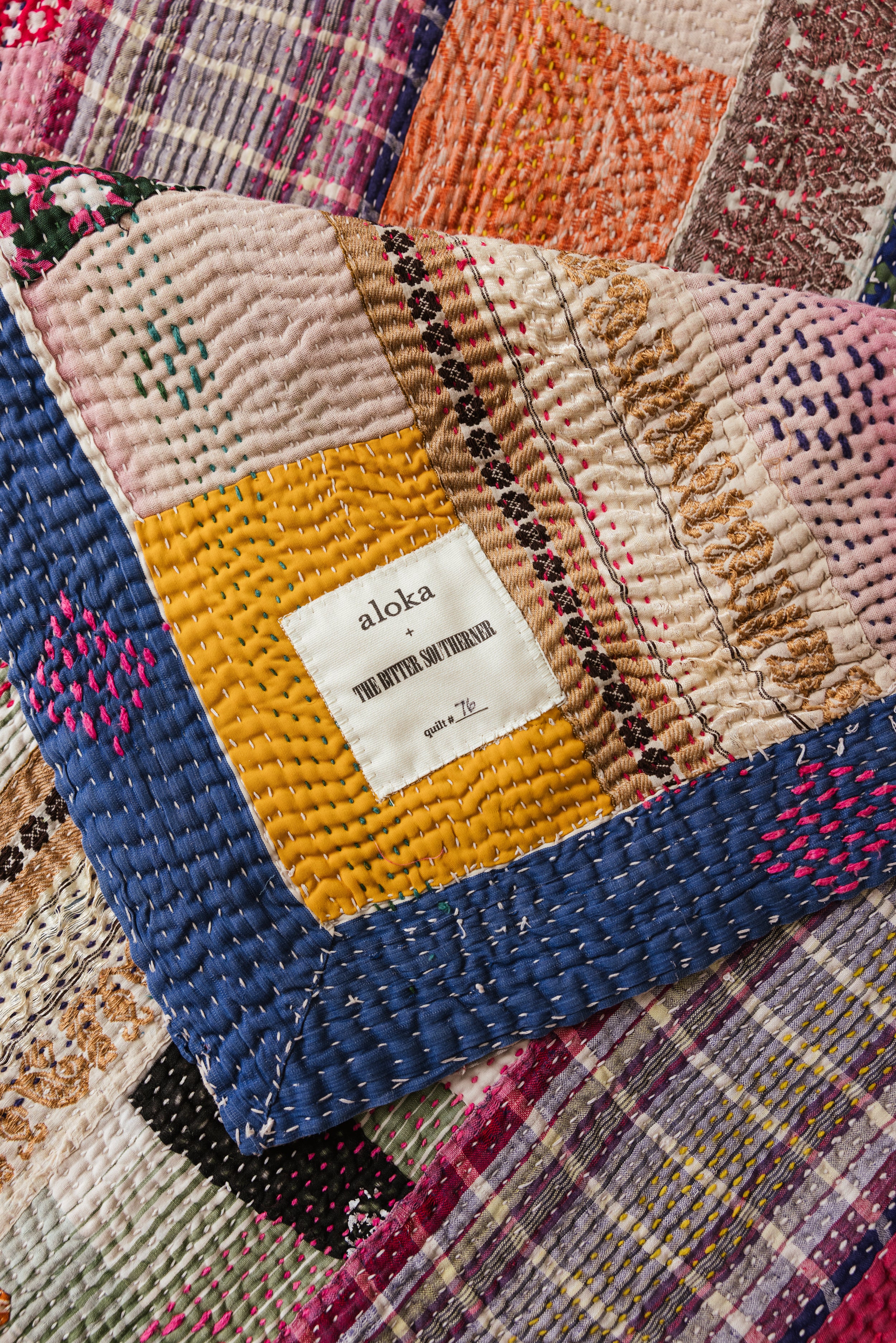Aloka + BS Quilt #76 - Premium Quality Quilt for Home & Bedroom Decor - Perfect for Cozy Nights, Guest Rooms & Luxury Bedding
