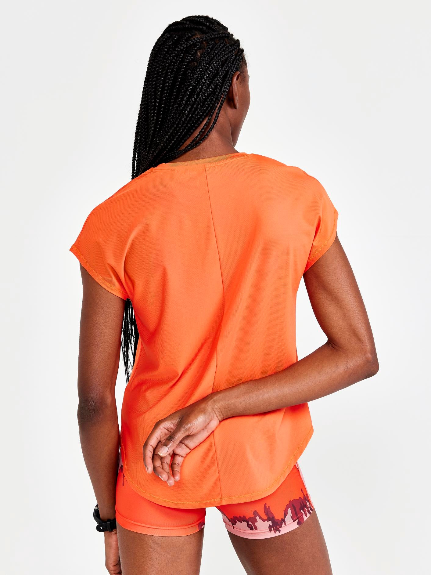 Women's Core Charge Rib Tee - Soft Stretch Comfort Fit T-Shirt for Casual Wear & Workout | Perfect for Yoga, Running & Everyday Outfits
