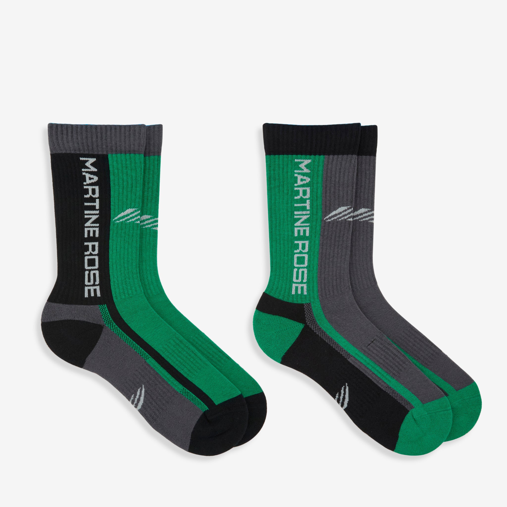 Breathable Sports Socks Multipack - Black & Green for Men & Women | Perfect for Running, Gym Workouts & Athletic Performance