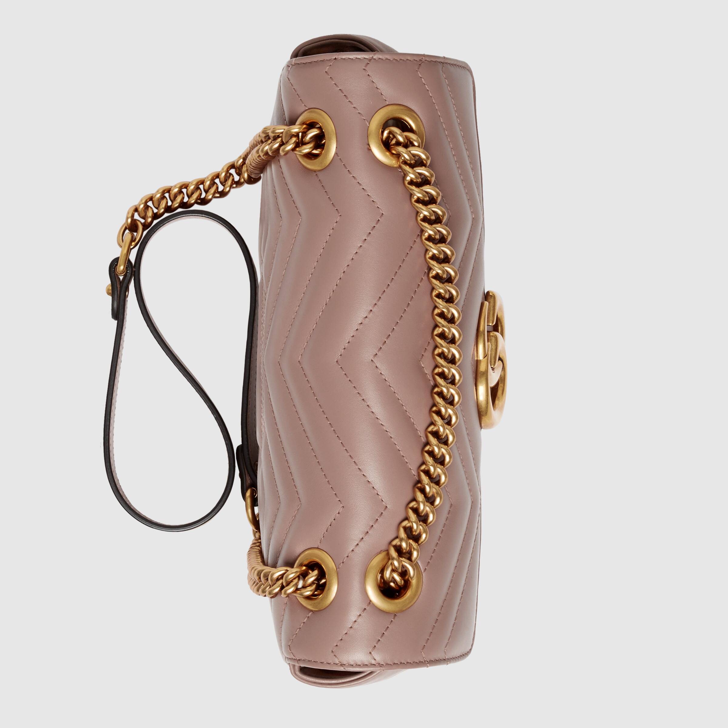 Gucci GG Marmont Medium Matelasse Shoulder Bag in Dusty Pink | Luxury Designer Handbag for Women | Perfect for Date Night, Office & Special Occasions