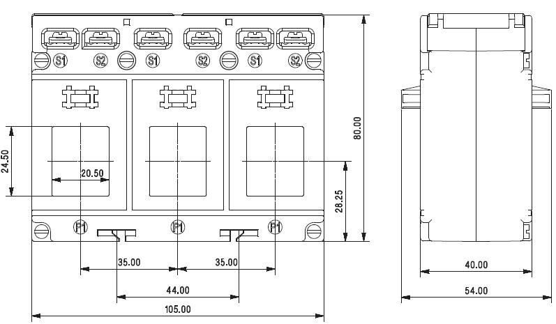 3 Phase Current Transformer 250A 5A Output - Class 0.5/1.5VA & Class 1/1.5VA - Panel & Busbar Mount for Electrical Panels & Power Distribution Systems