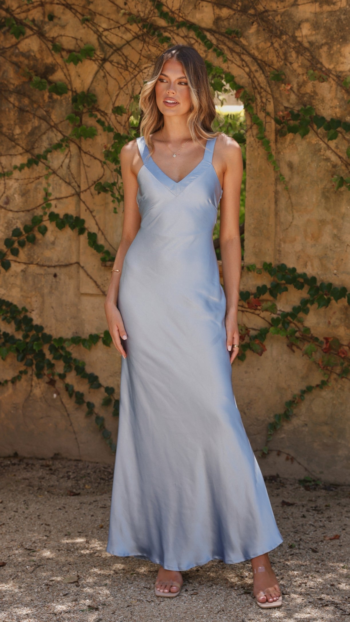 Andie Women's Maxi Dress - Flowy Long Summer Dress in Blue | Perfect for Beach, Vacation & Casual Outings