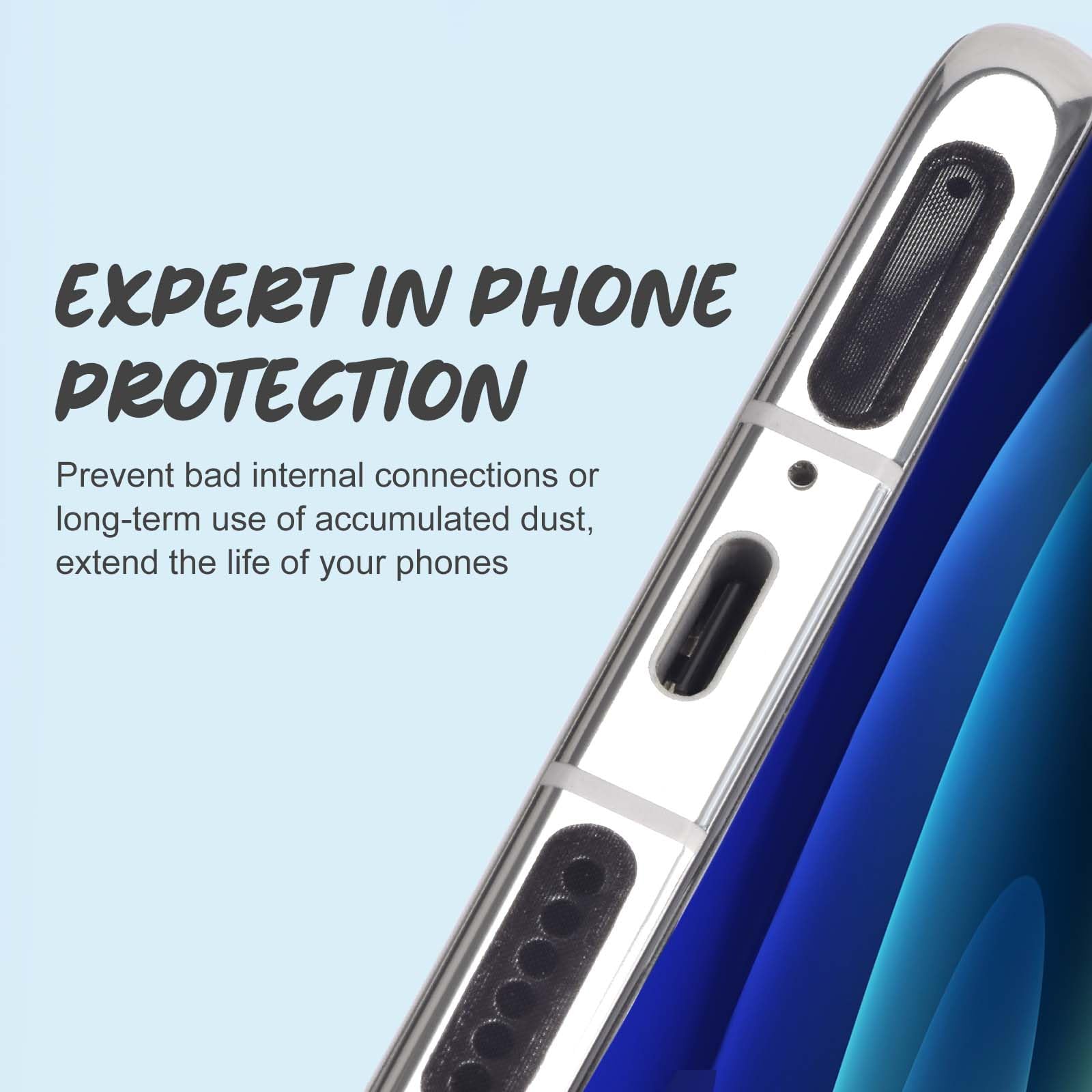 120Pcs Phone Speaker Dustproof Stickers - Anti Dust Protector Covers with Cleaning Brush & Tweezer Kit | Waterproof & Durable Protection for iPhone, Samsung, AirPods | Perfect for Travel, Gym & Outdoor Use