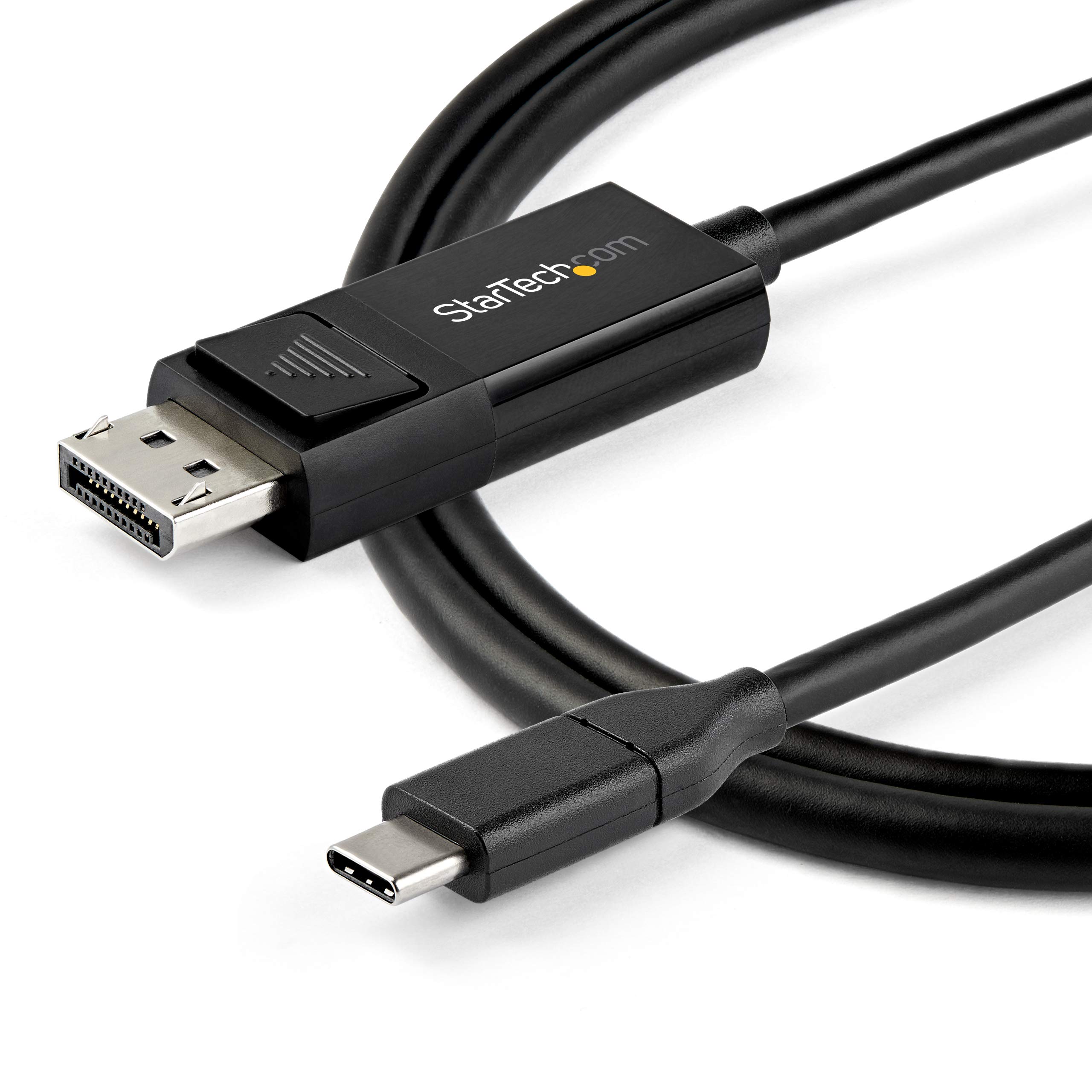 StarTech.com 6ft USB C to DisplayPort 1.4 Cable - 8K 60Hz, 4K 120Hz, HDR, DSC - Bidirectional USB-C DP Video Adapter for Thunderbolt 3, MacBook Pro, Gaming Monitors & 4K TVs - Model CDP2DP142MBD