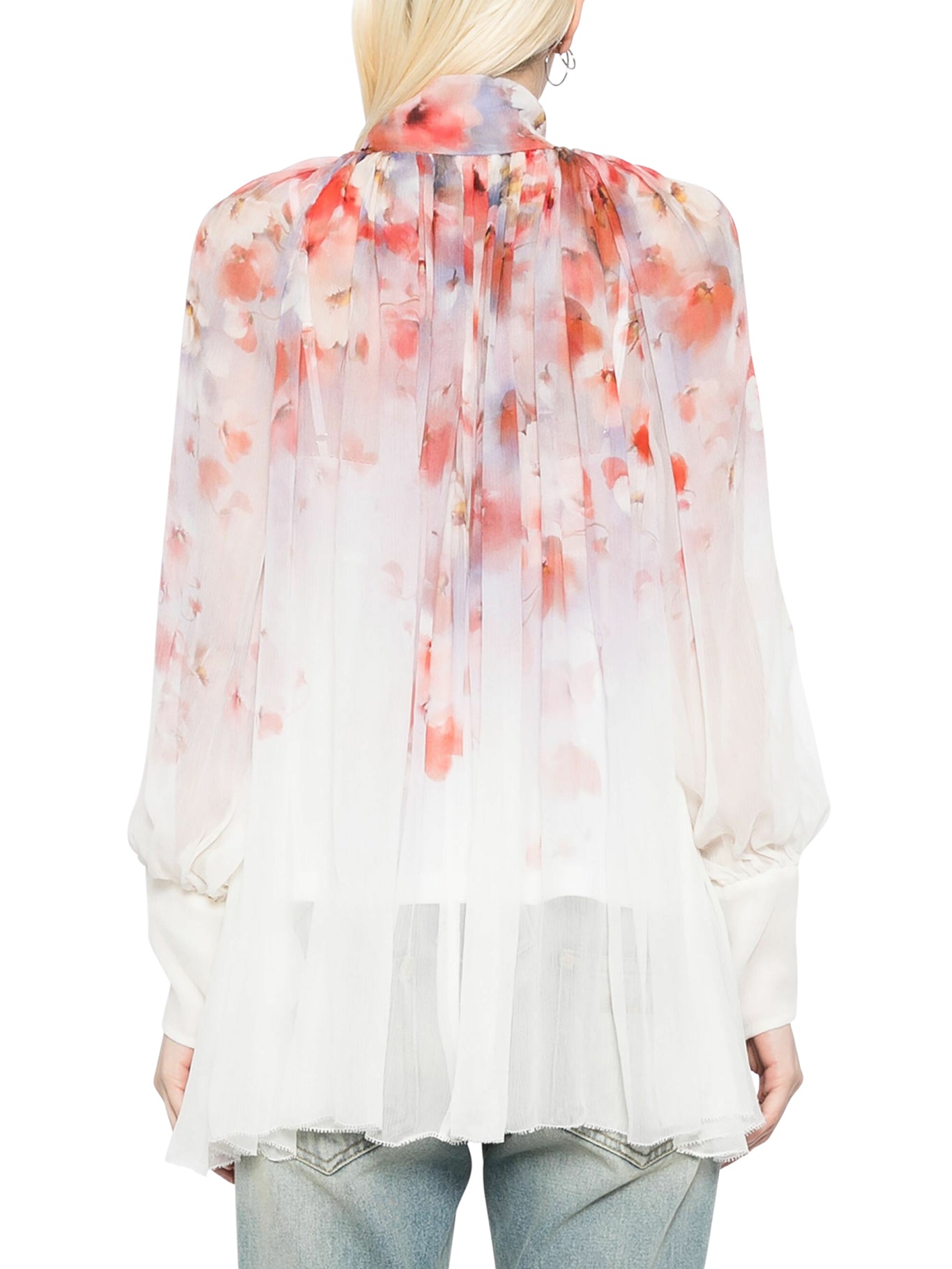 Floral Print Blouse for Women - Elegant Flowy Tops with V-Neck & Short Sleeves - Perfect for Spring Summer, Office Wear & Casual Outfits