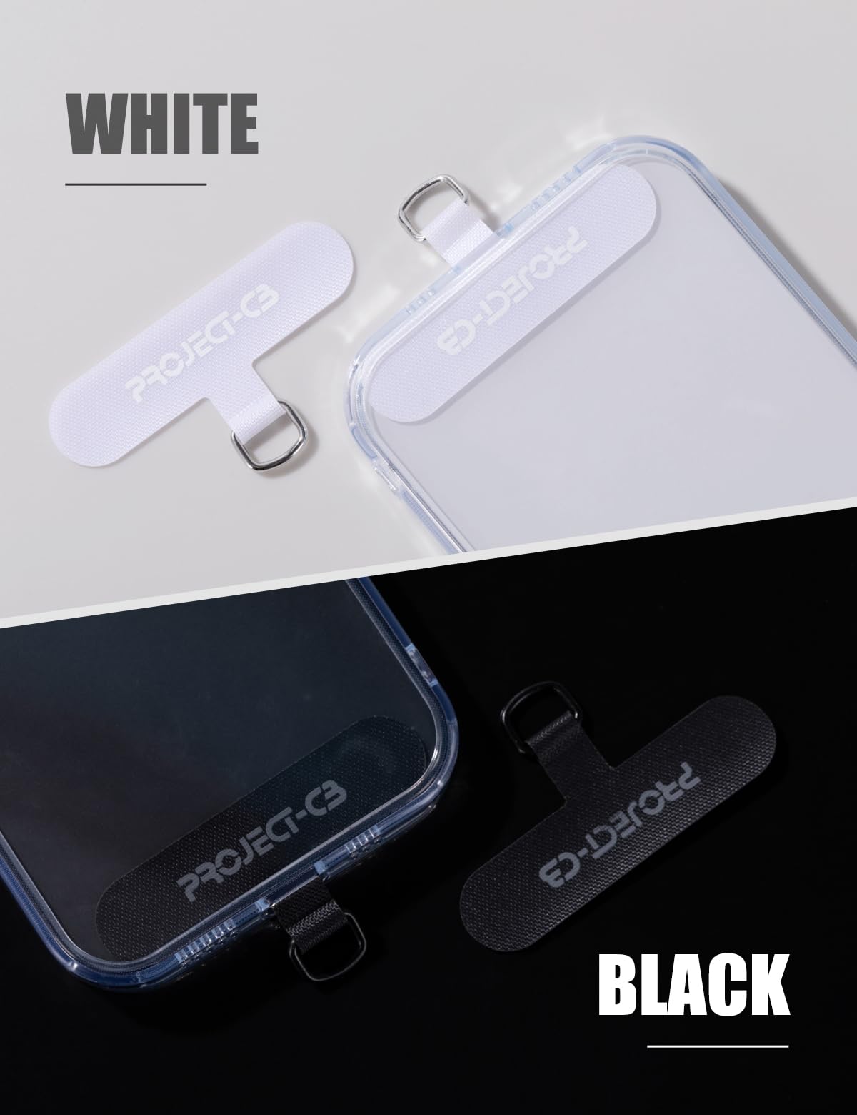 Universal Adjustable Phone Lanyard - Neck & Crossbody Strap for Phones (Black) - Perfect for Travel & Work