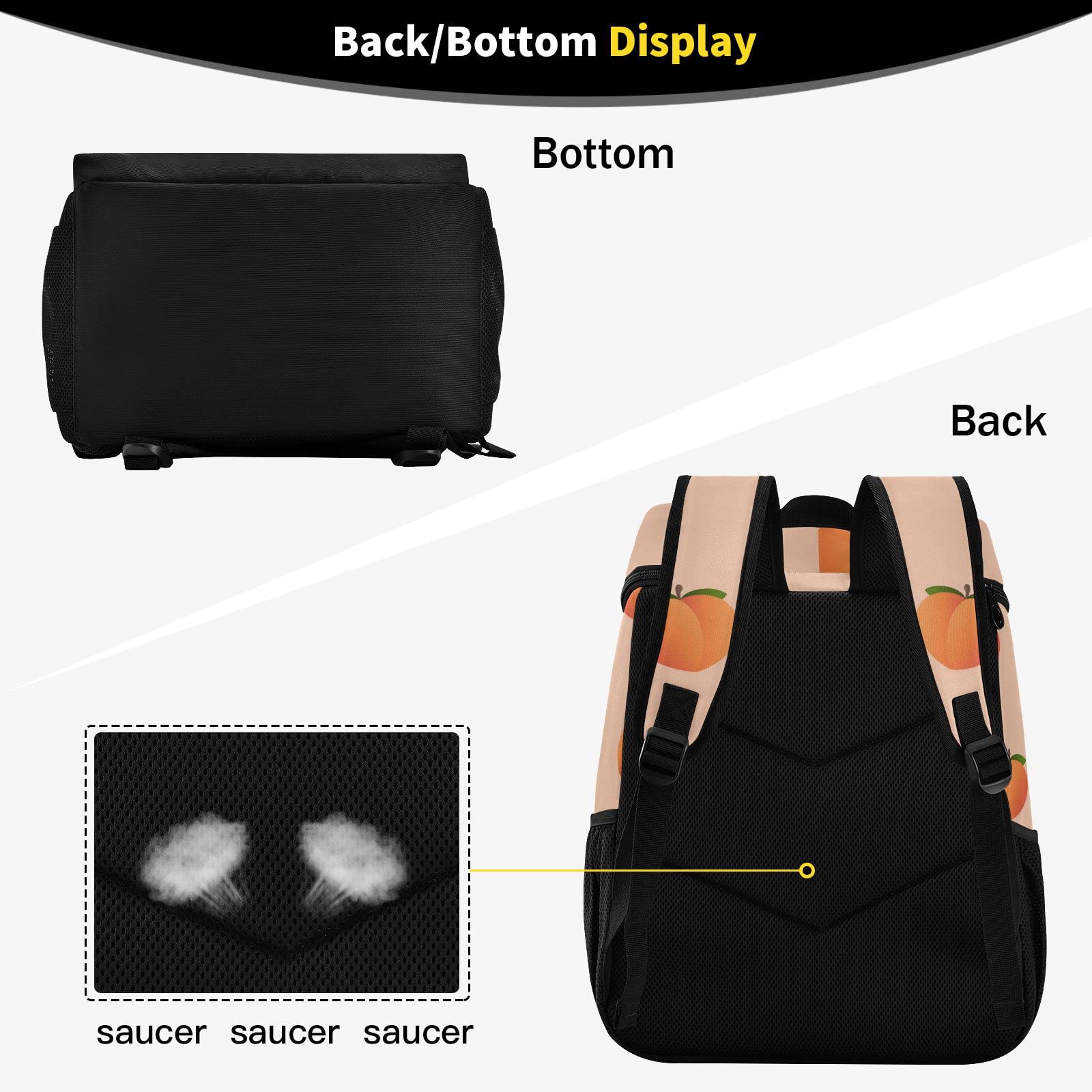 Insulated Watermelon Cooler Backpack for Women & Men - Fresh Fruit Picnic Cooler Bag for Outdoor, Beach, Camping & Travel - Leakproof & Durable