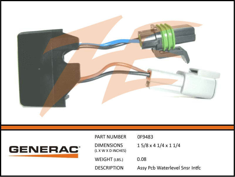 Generac 0F9483 PCB Water Level Sensor Interface Assembly - Replacement Part for Generac Generators - Perfect for Home Backup Power Systems & Emergency Water Level Monitoring