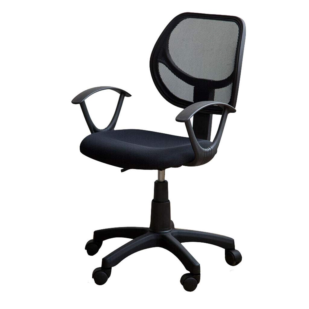 Ergonomic Mesh Office Chair with Swivel Backrest - Adjustable Computer Chair for Home & Conference Use - Comfortable for Long Hours (Black) - Perfect for Home Office, Gaming & Workspaces