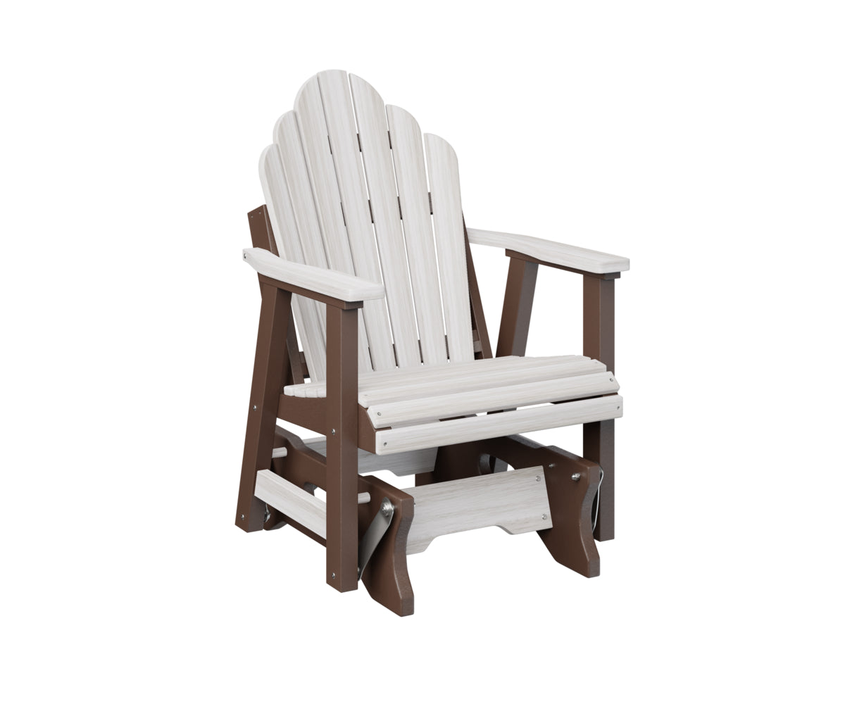 Berlin Gardens Cozi Back Single Glider - Comfortable Outdoor Rocking Chair for Patio, Porch & Garden Relaxation | Perfect for Reading, Lounging & Enjoying Nature