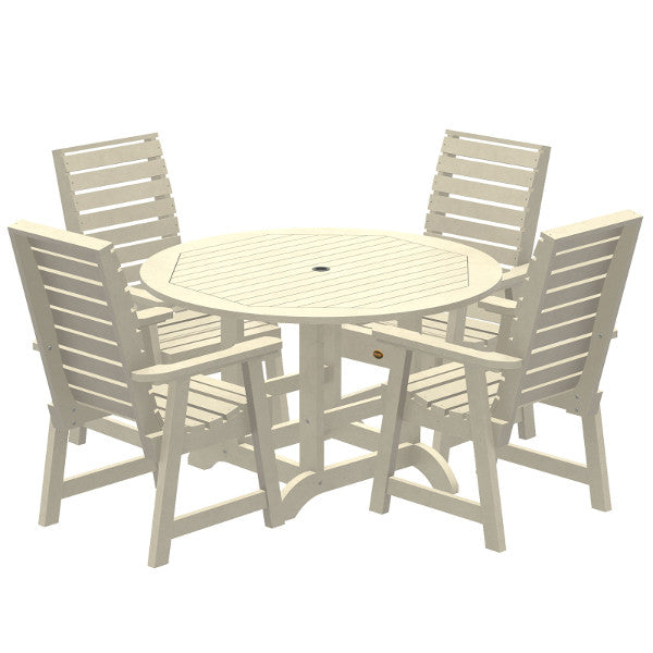 Glennville 5-Piece Round Dining Table Set - Perfect for Small Spaces, Breakfast Nooks & Outdoor Patios