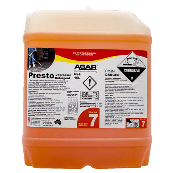 Presto Kitchen Degreaser Detergent - Powerful Stain Remover for Stovetops, Ovens & Grills - Ideal for Home & Commercial Kitchen Cleaning