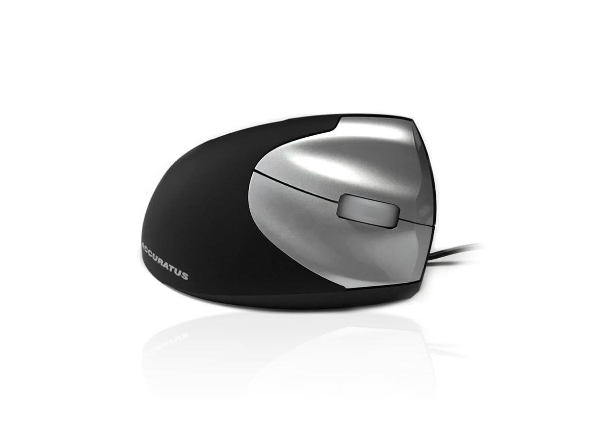 Accuratus Upright 2 Ergonomic Vertical Mouse - Right Hand USB Optical Mouse with 1600 DPI for Office Work & Computer Gaming | Reduces Wrist Pain & Carpal Tunnel Syndrome