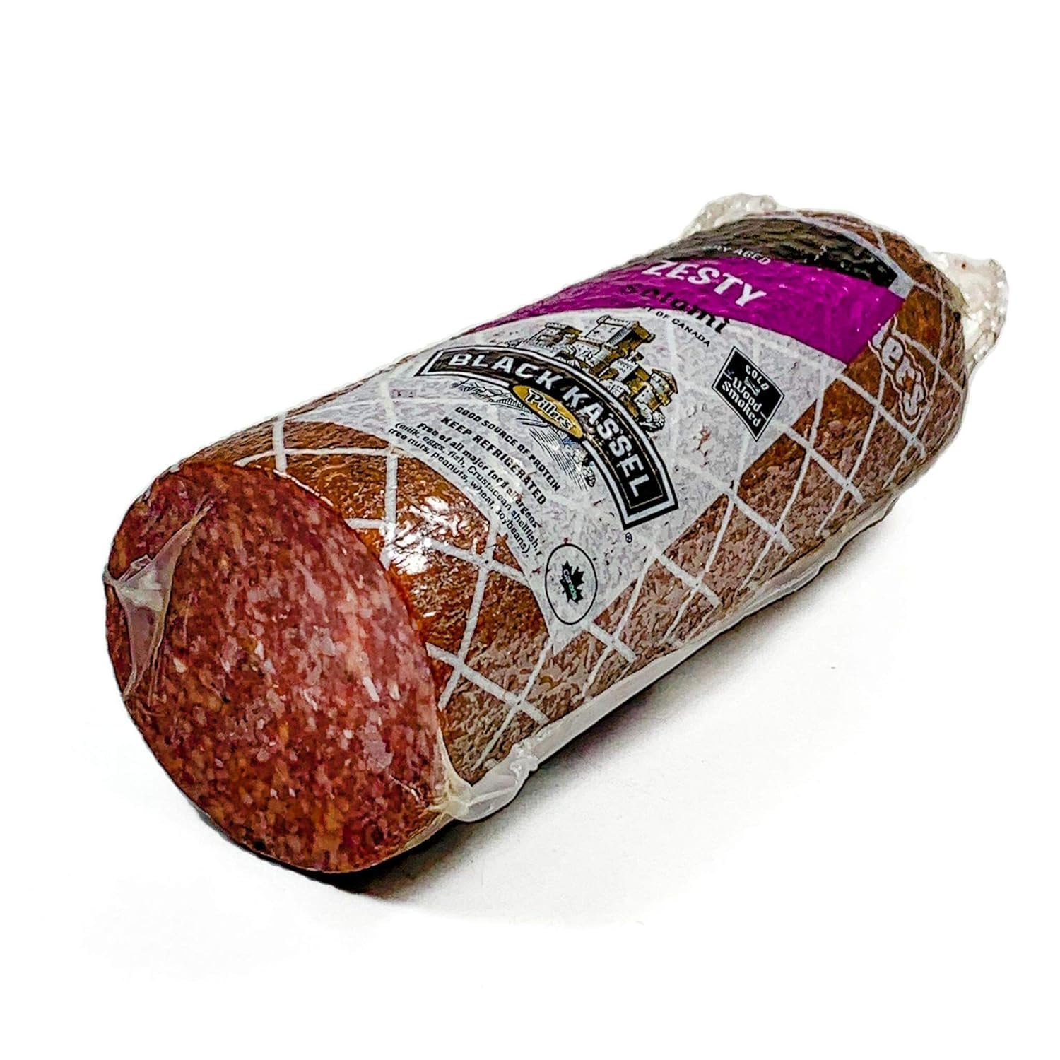 Premium Piller's Zesty Salami 2.2 Lb - Authentic Italian Cured Deli Meat for Charcuterie Boards | Hard Pork Sausage Salami for Sandwiches, Cheese Platters & High-Protein Keto Snacks | Perfect for Parties, Picnics & Gourmet Charcuterie Displays