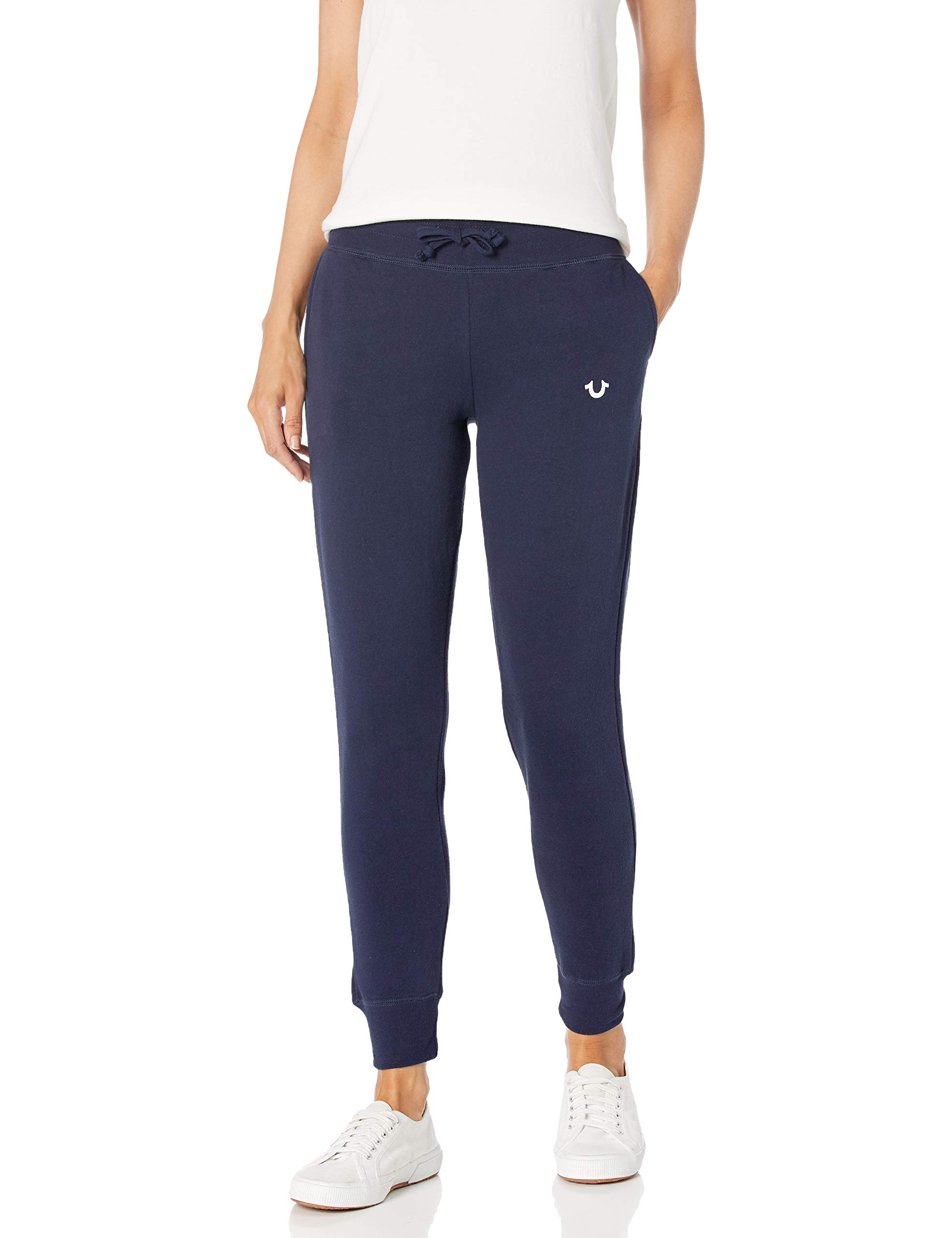 True Religion Women's High Waisted Slim Fit Jogger Sweatpants - Comfortable Lounge Pants for Yoga, Running & Casual Wear