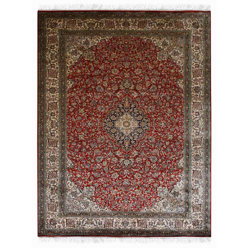 Handmade Imperial Hand Knotted Wool Rug - Luxury Persian Style Area Rug for Living Room, Bedroom & Dining Room Decor