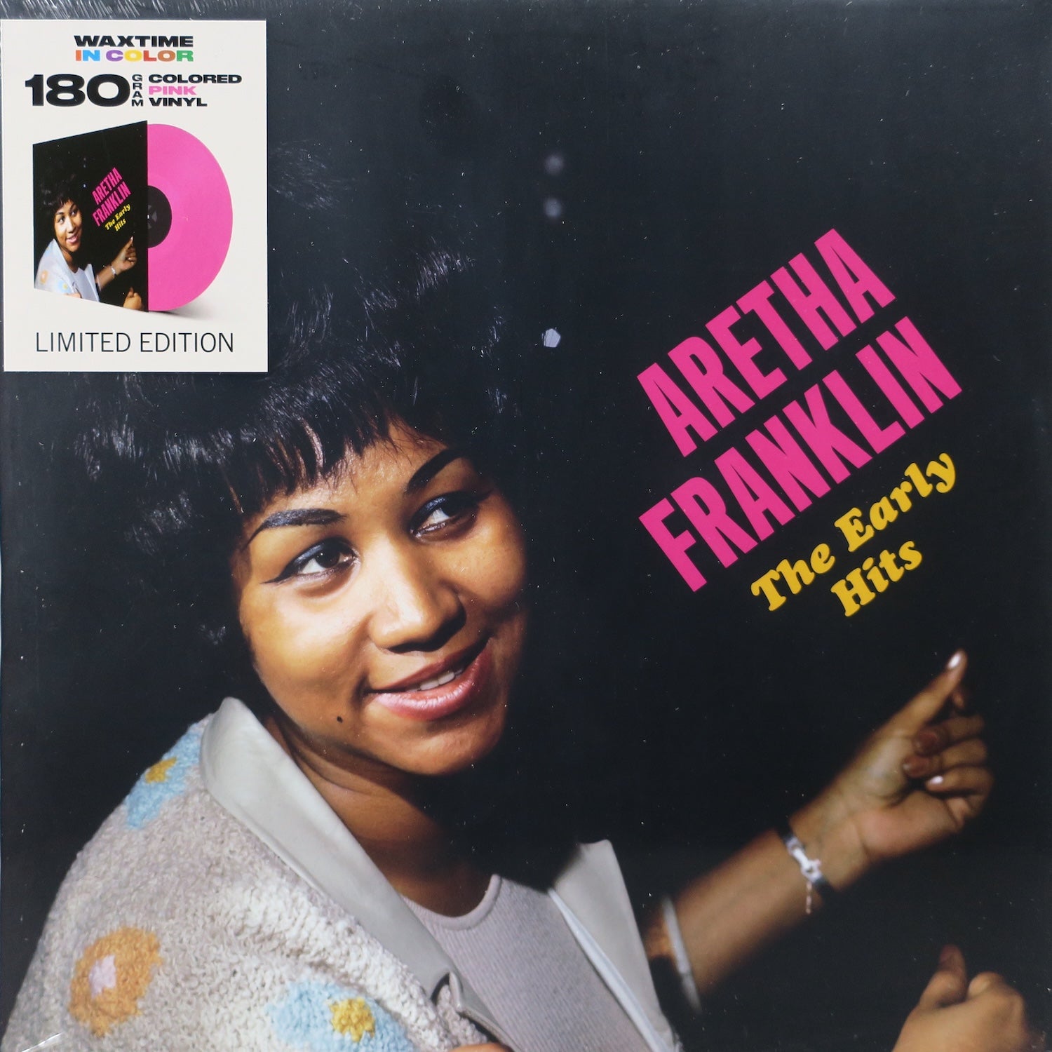 Aretha Franklin 'Early Hits' 180g Pink Vinyl LP Record - Classic Soul Music for Vinyl Collectors & Home Listening