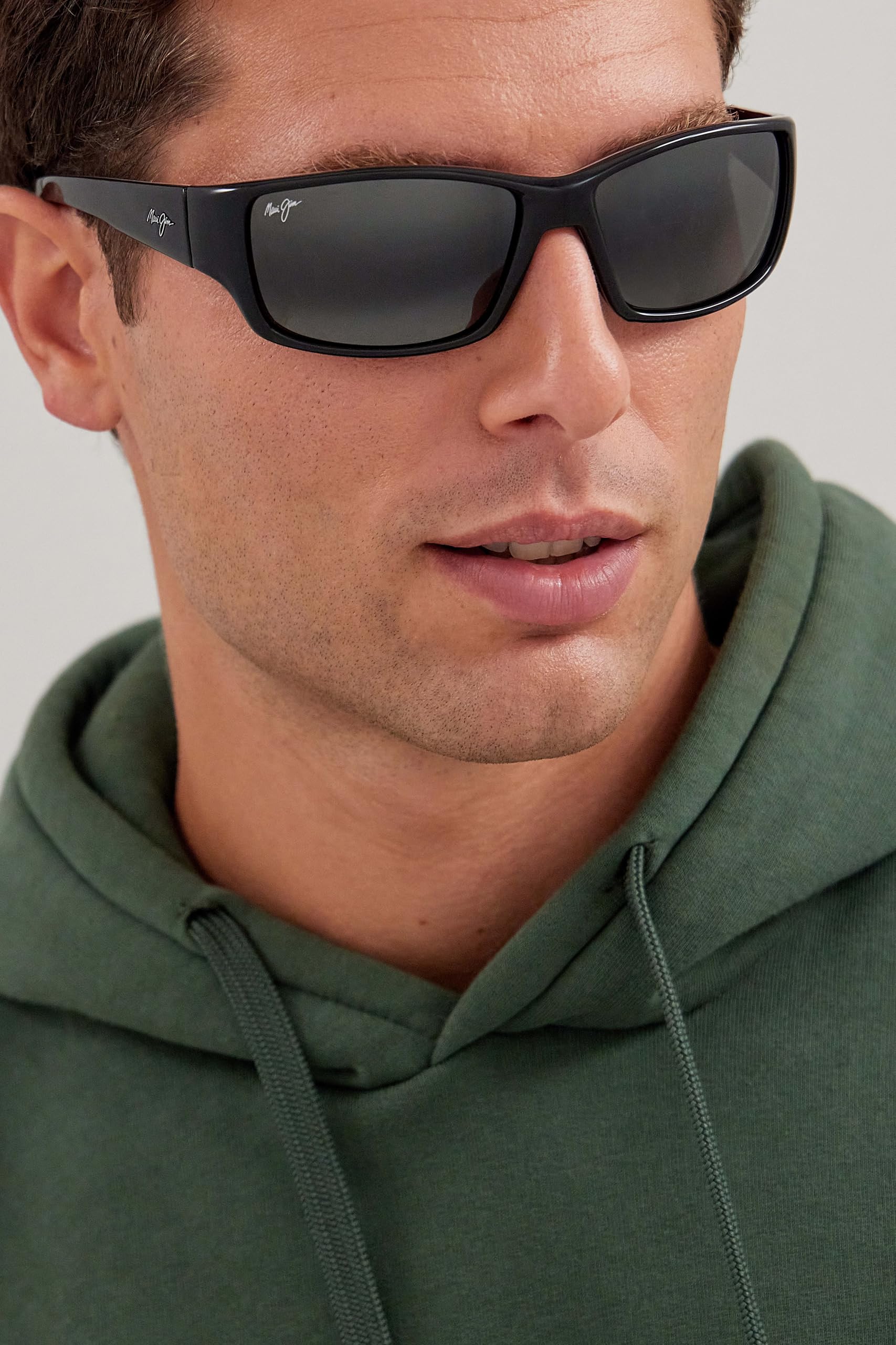 Maui Jim Men's Local Kine Polarized Wrap Sunglasses - UV Protection, Anti-Glare for Driving, Fishing & Outdoor Activities
