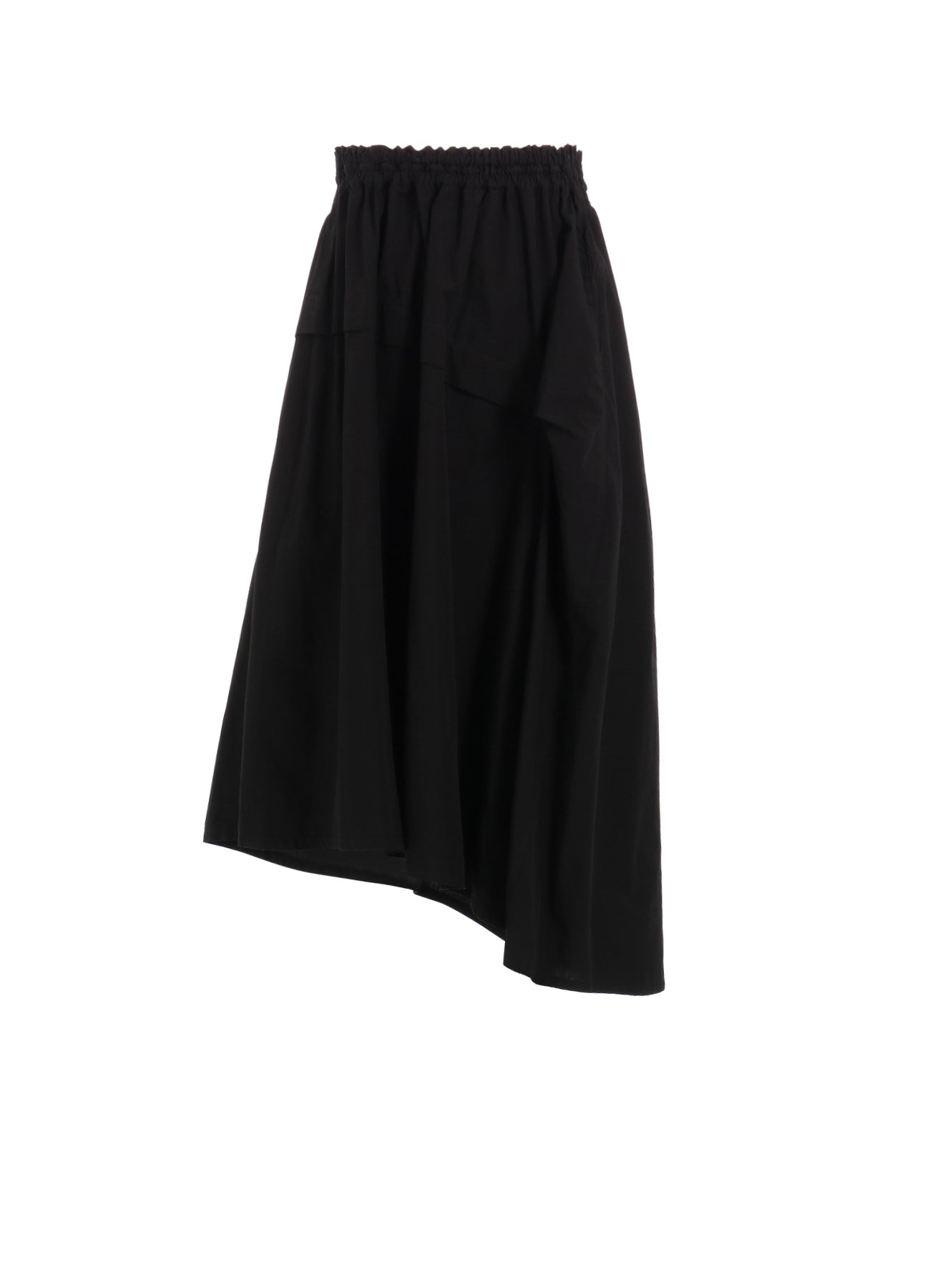 Women's Cotton Broadcloth Asymmetrical Skirt with Right Tuck - Breathable Summer Dress for Casual Outings & Beach Vacations