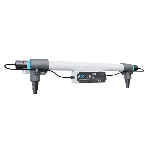 Evolution Aqua Evo Titanium Enhanced UV Clarifier for Ponds & Aquariums - Crystal Clear Water Solution for Fish Tanks, Koi Ponds & Water Features