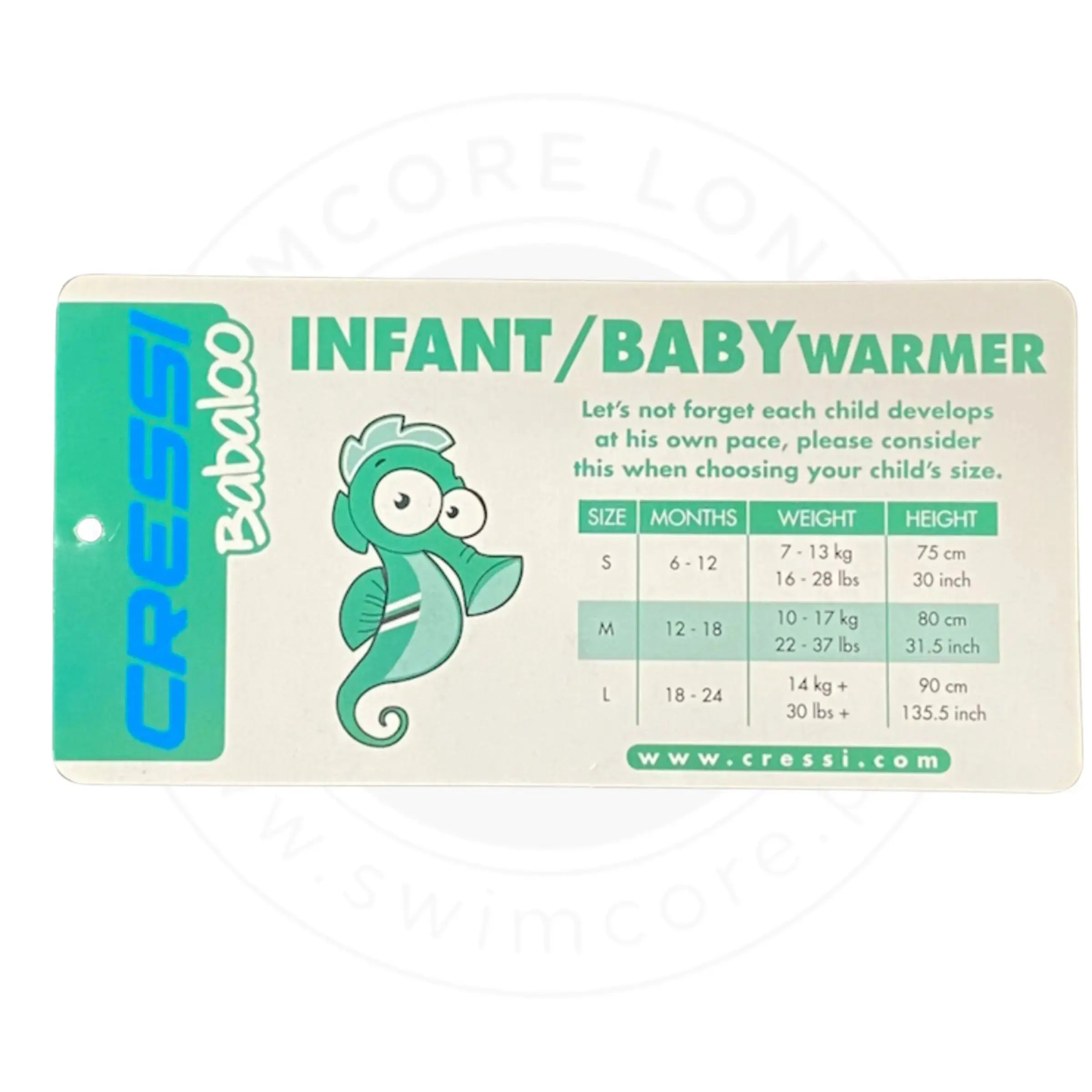 Cressi Babaloo 6-24 Months Baby Wetsuit - Warm & Comfortable Neoprene Kids Wetsuit for Swimming, Beach & Water Activities