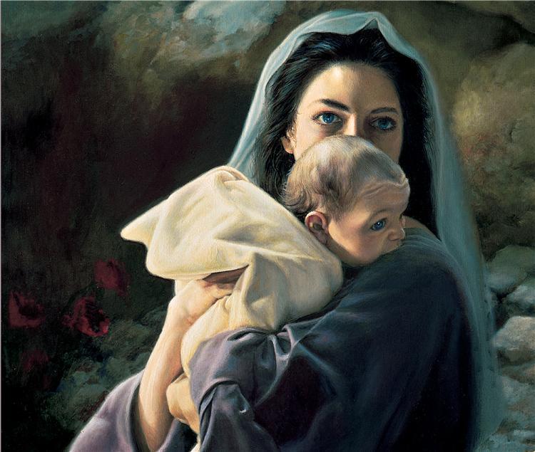 Be It Unto Me Religious Painting by Liz Lemon Swindle - Inspirational Christian Art for Home, Church & Office Decor