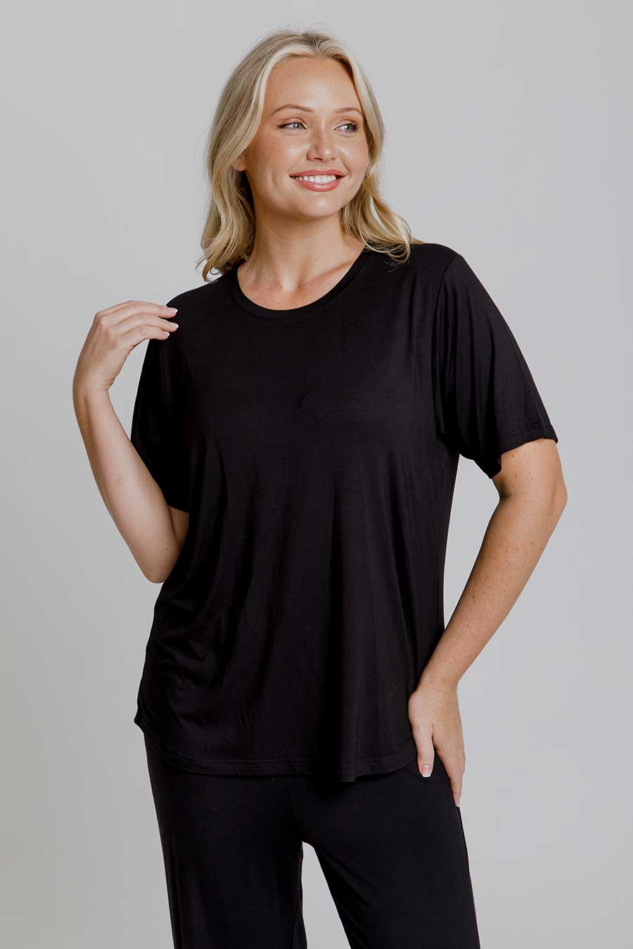 Classic Bamboo T-Shirt for Men & Women | Soft Eco-Friendly Black Cotton Tee | Casual Wear, Lounge & Everyday Outfits