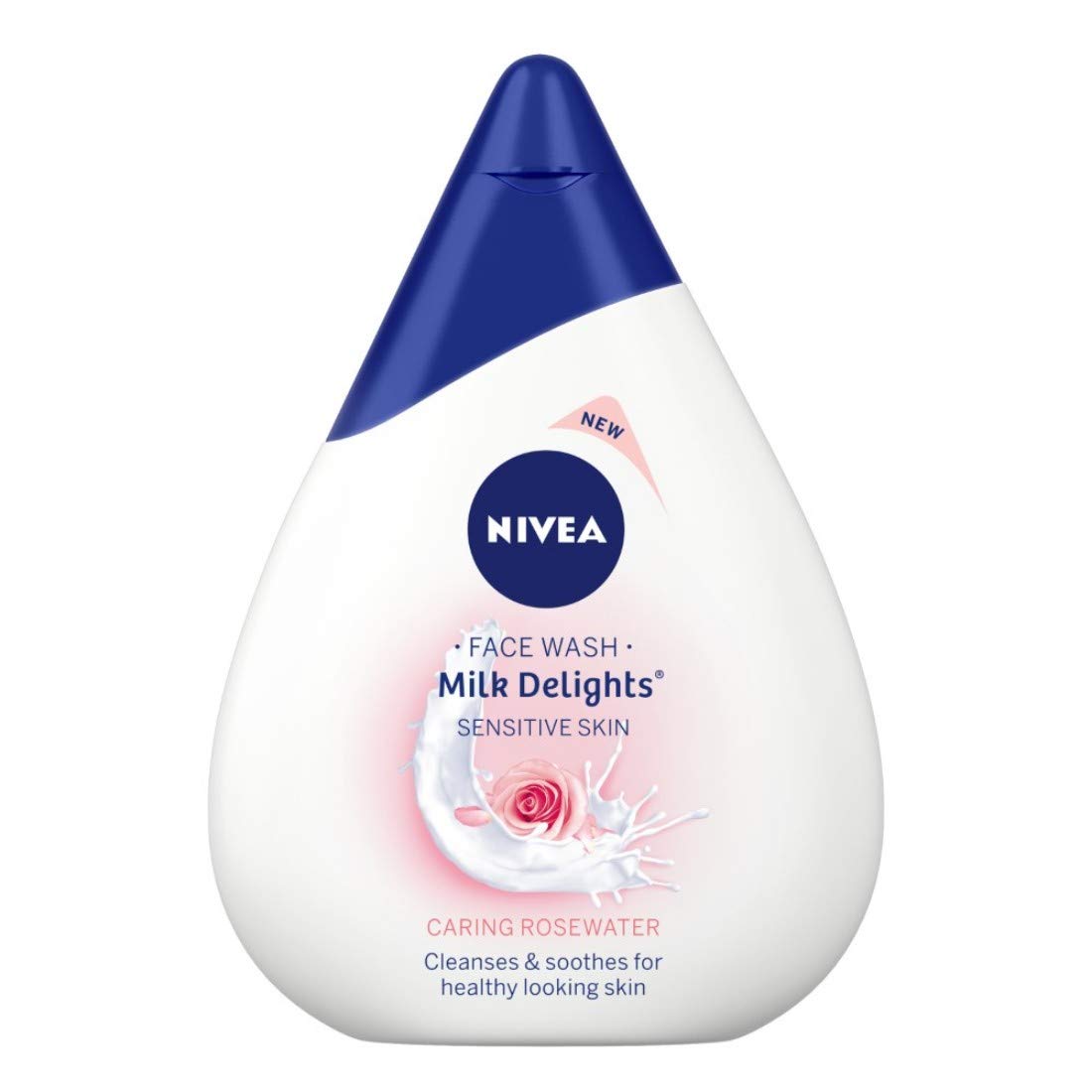 Nivea Milk Delights Rosewater Face Wash for Sensitive Skin, 100ml & Honey Moisturizing Face Wash for Dry Skin, 100ml - Gentle Daily Cleansing for Soft, Hydrated Skin