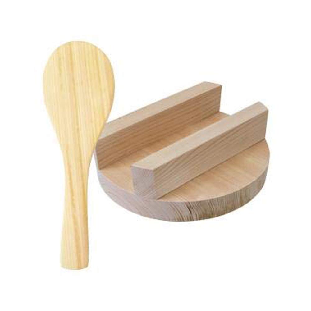 Premium Japanese Donabe Clay Rice Cooker Set - 3 Go (3 Cups) with Hinoki Wood Rice Scoop - Authentic Stovetop Pot for Sushi, Rice & Hot Pot Cooking