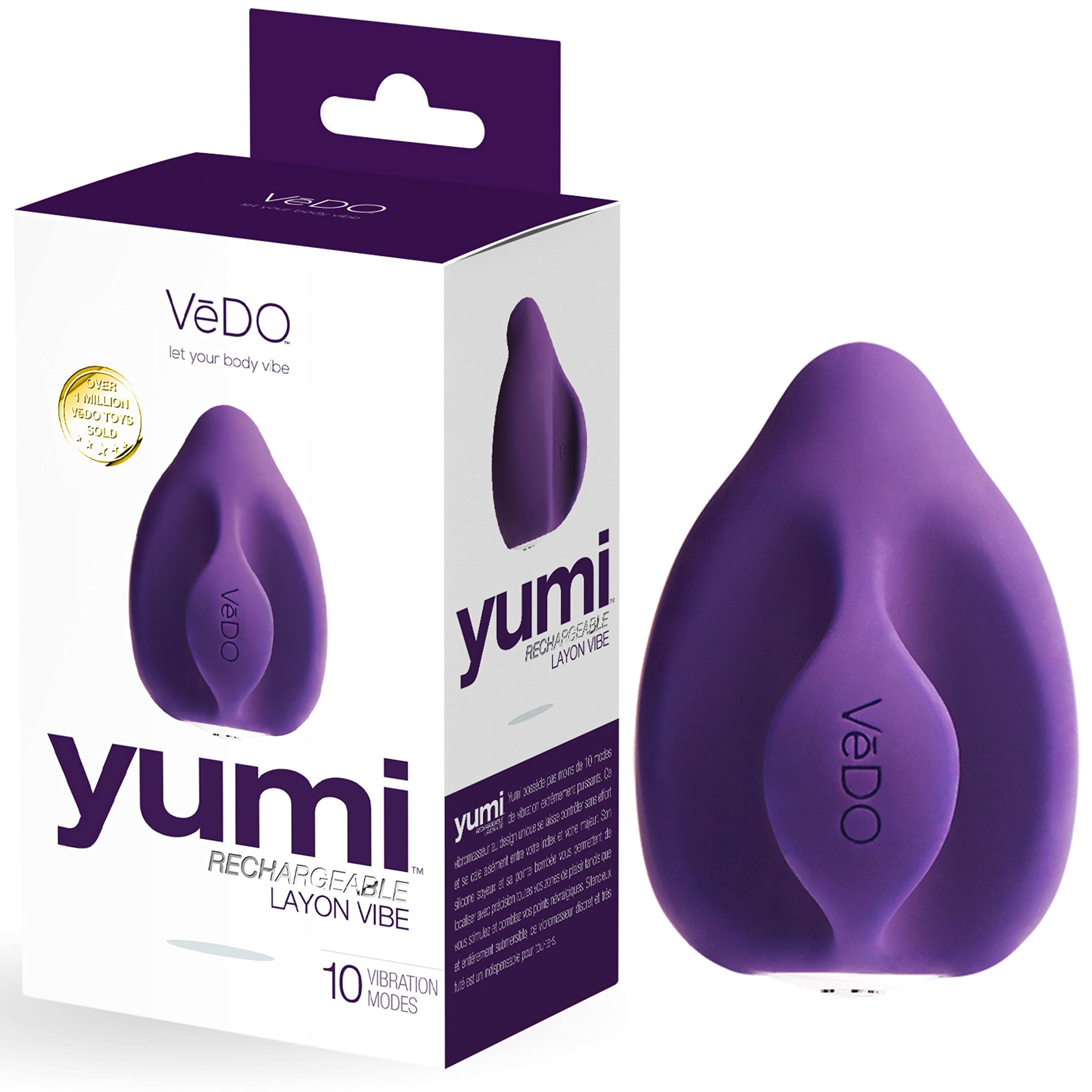 YUMI Clitoral Vibrator - Rechargeable Waterproof Sex Toy for Women - Bedroom & Travel Use